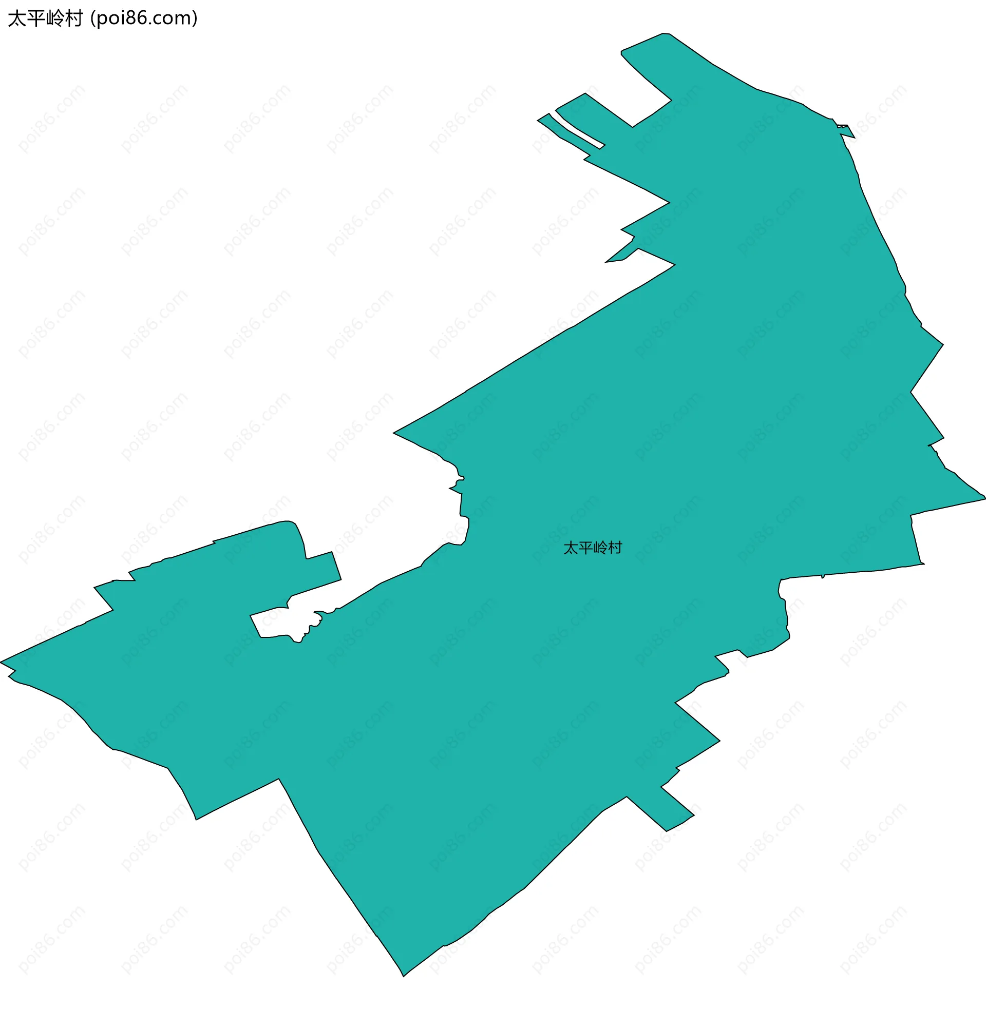 太平岭村边界地图