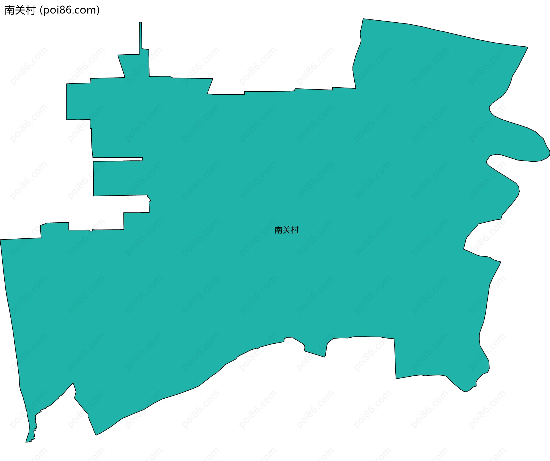 南关村边界地图