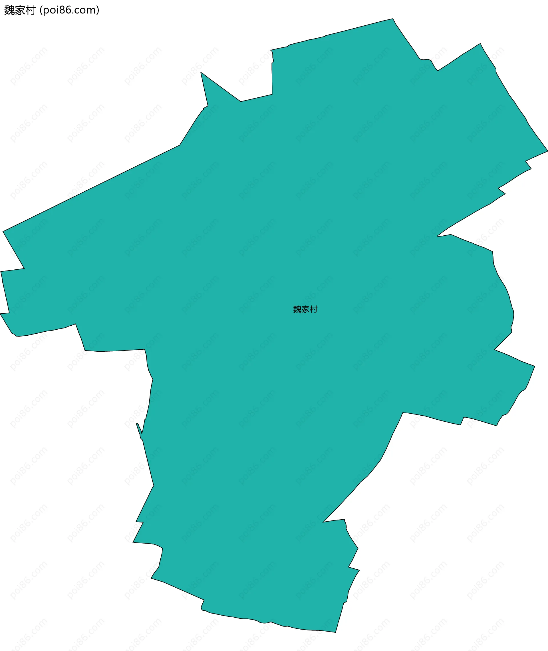 魏家村边界地图