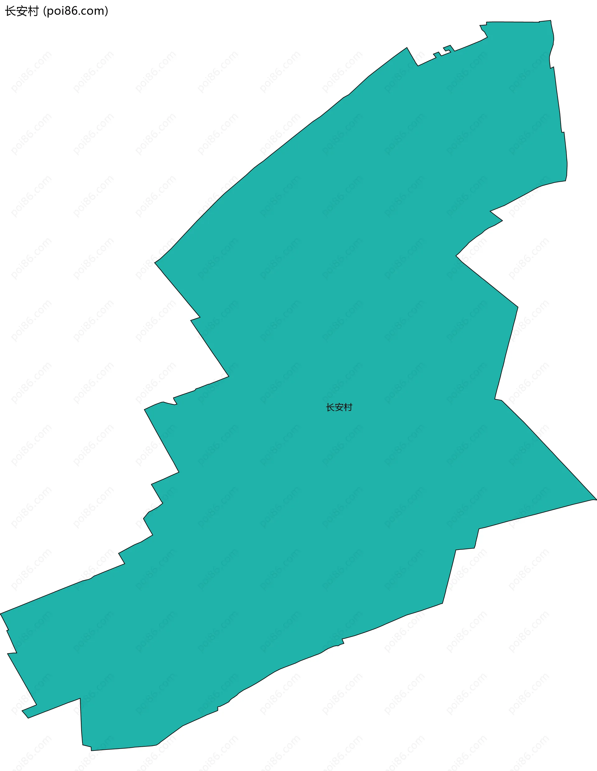 长安村边界地图