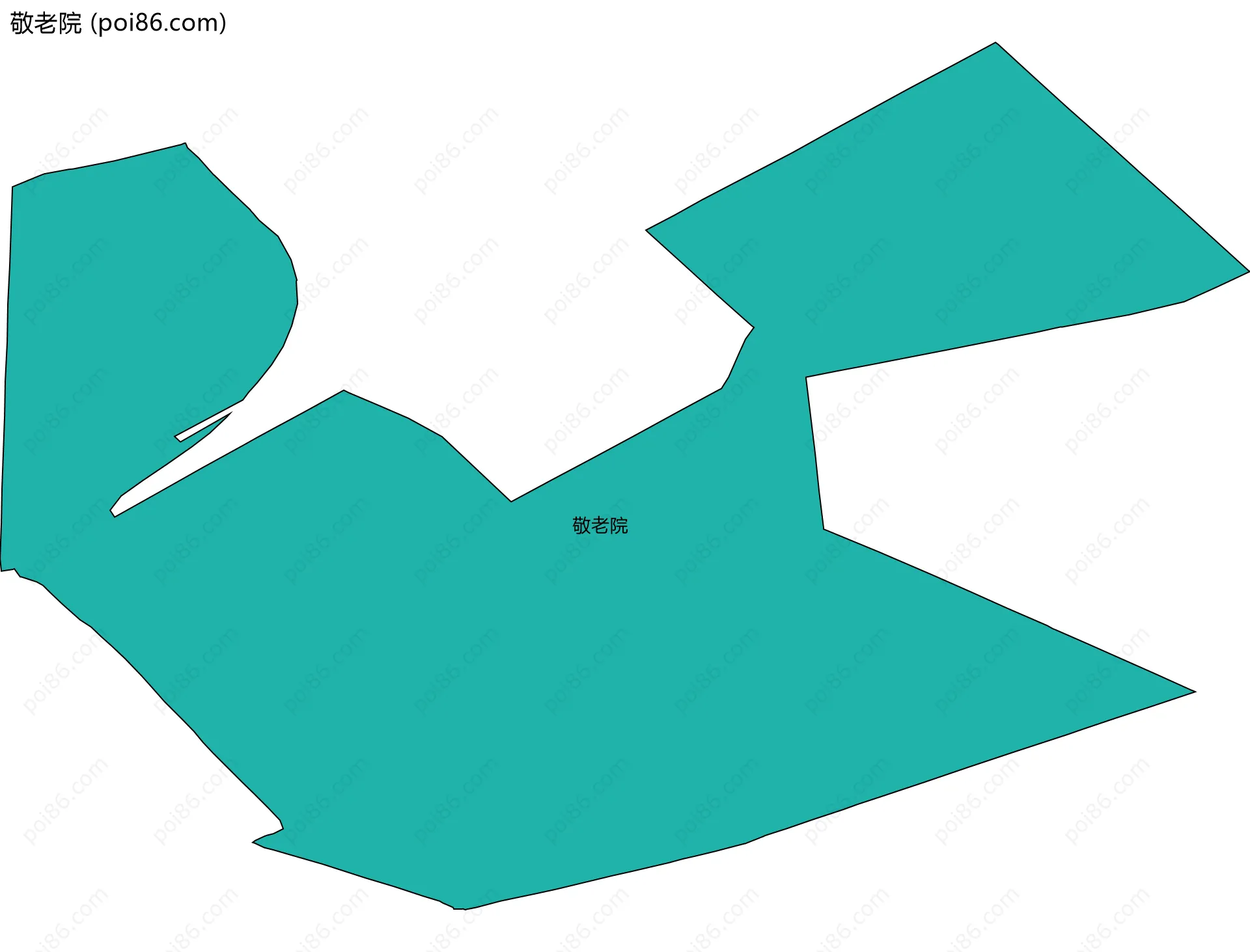 敬老院边界地图