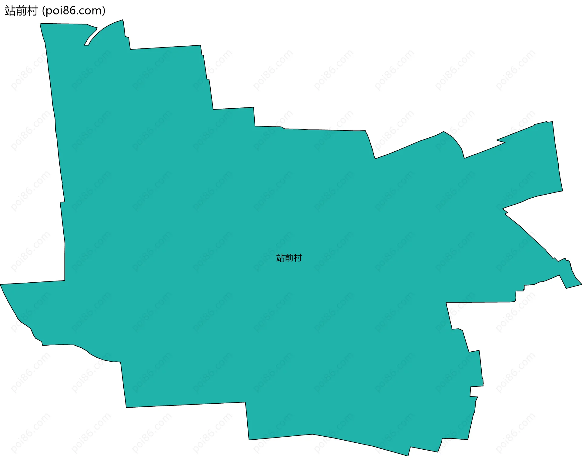 站前村边界地图