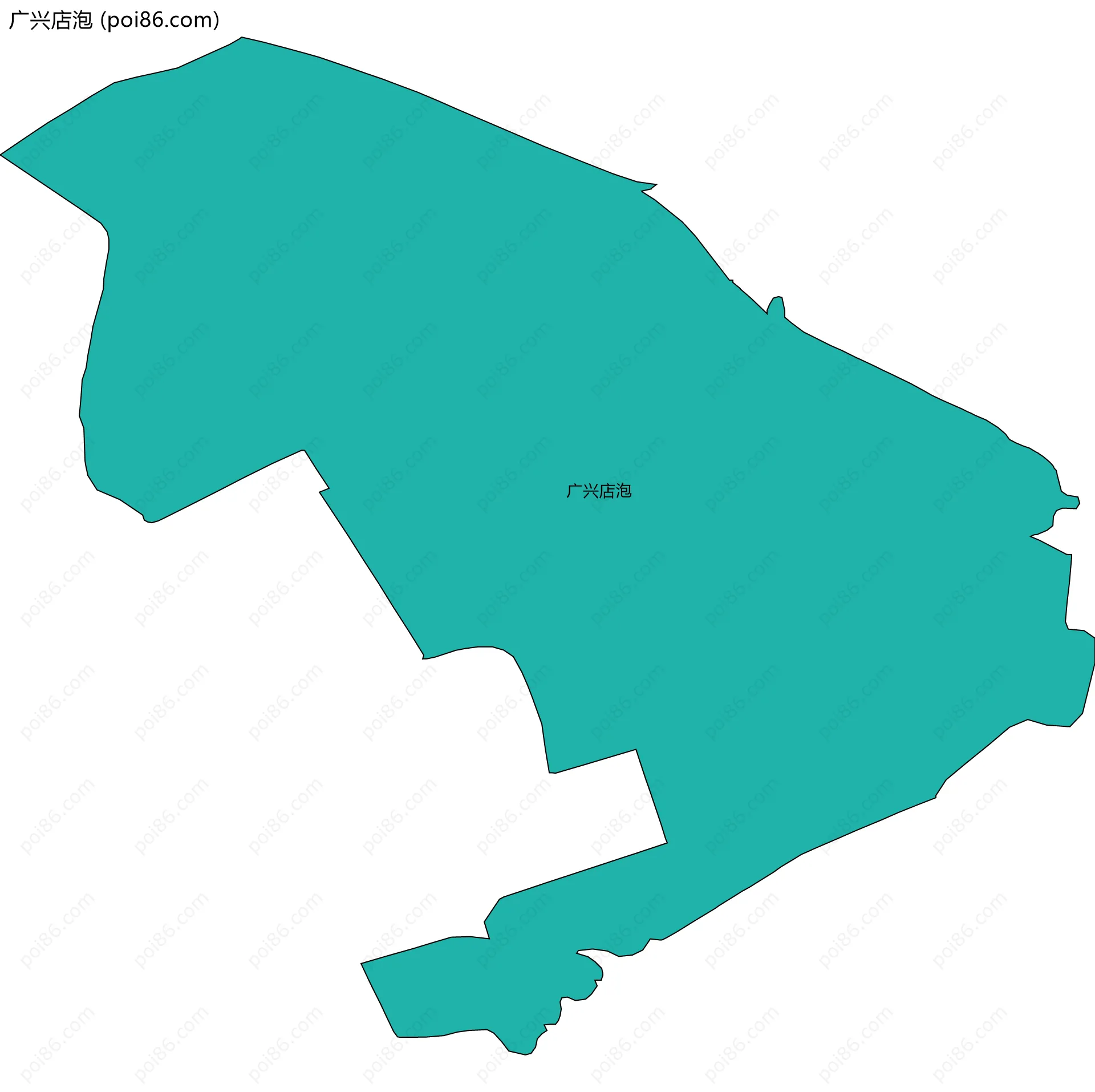 广兴店泡边界地图