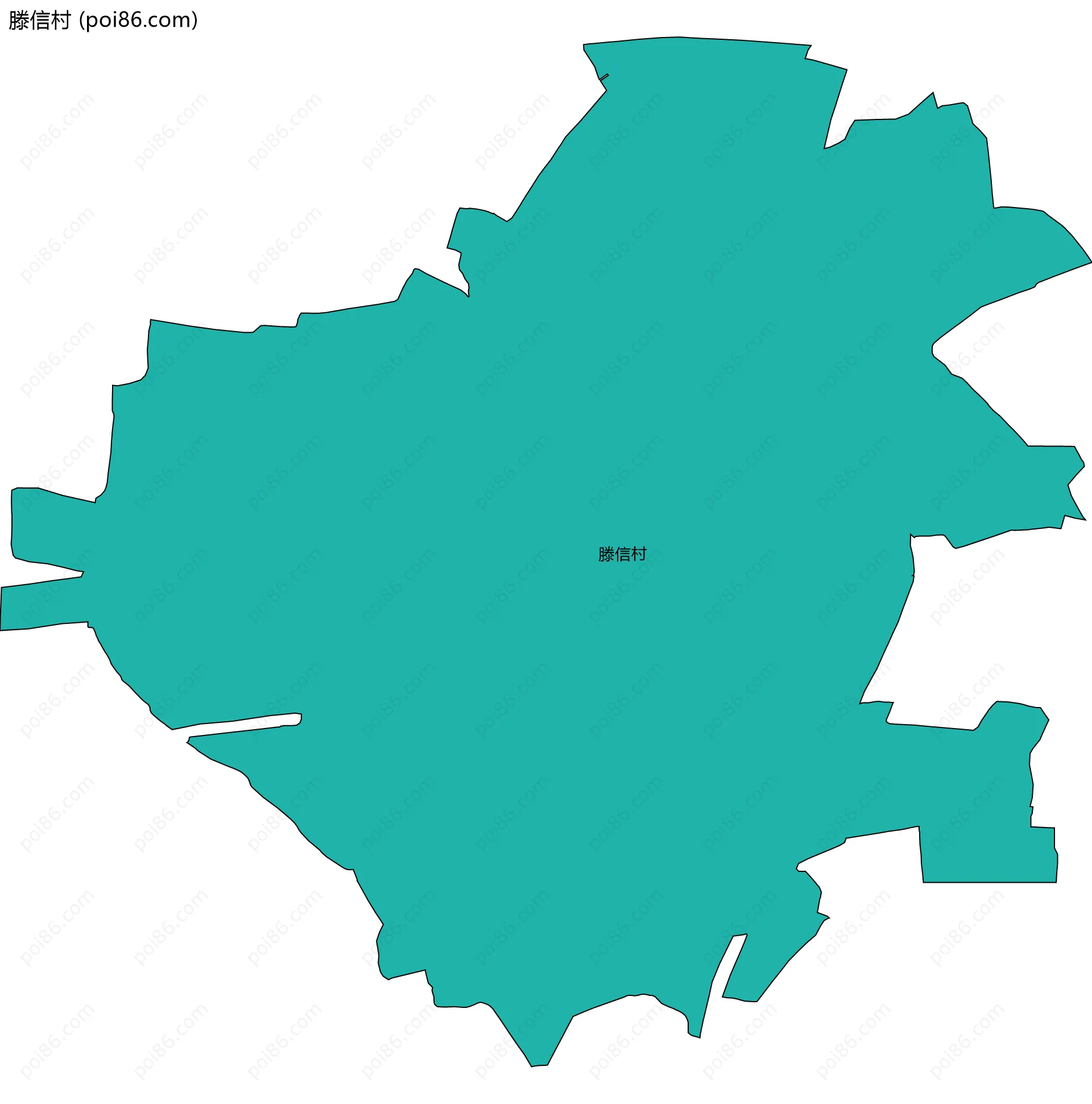 滕信村边界地图