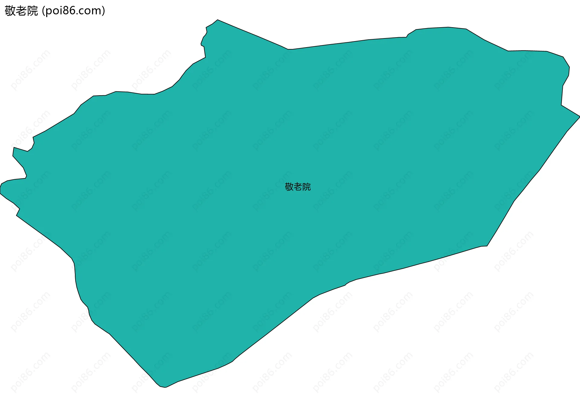 敬老院边界地图