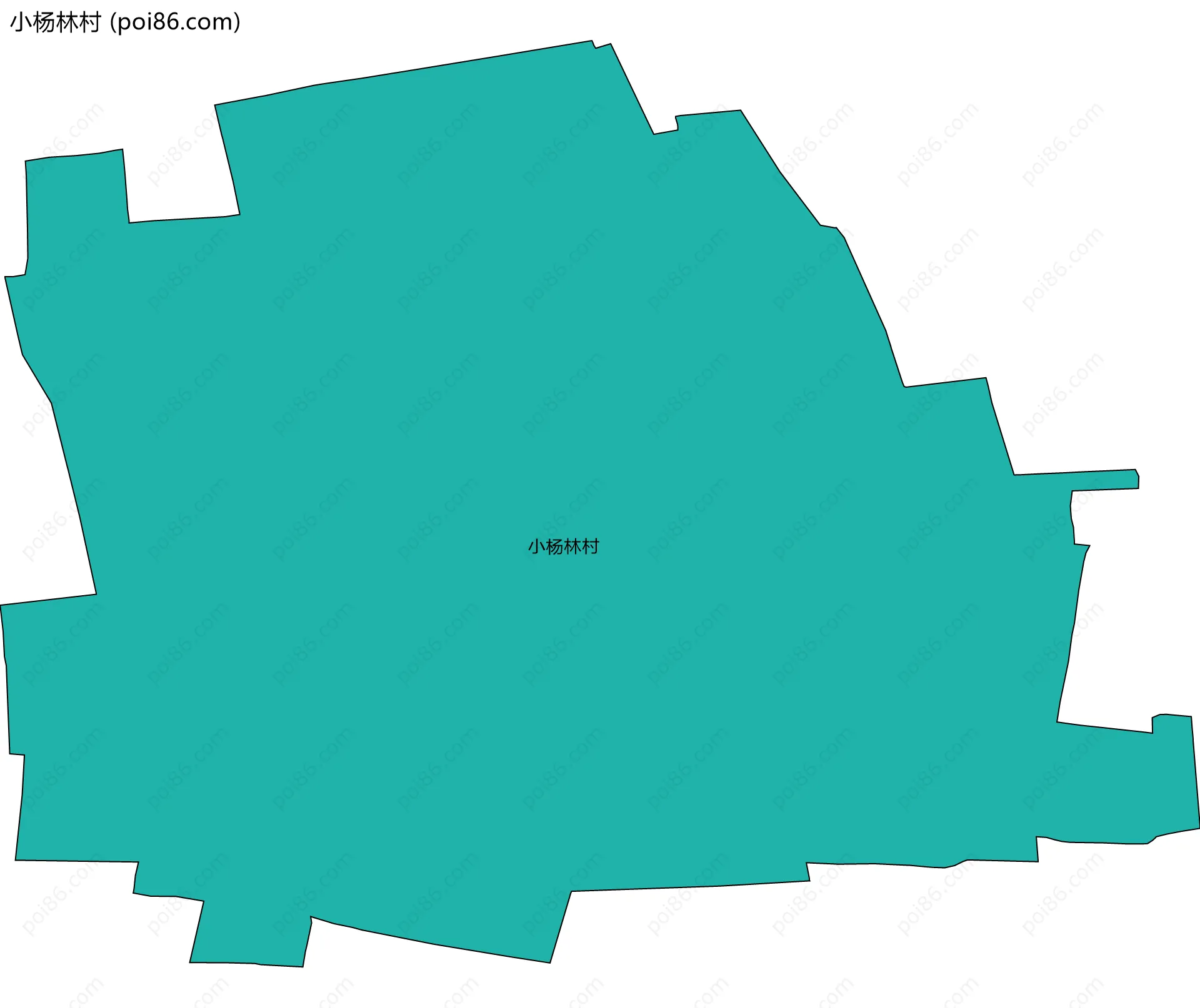 小杨林村边界地图