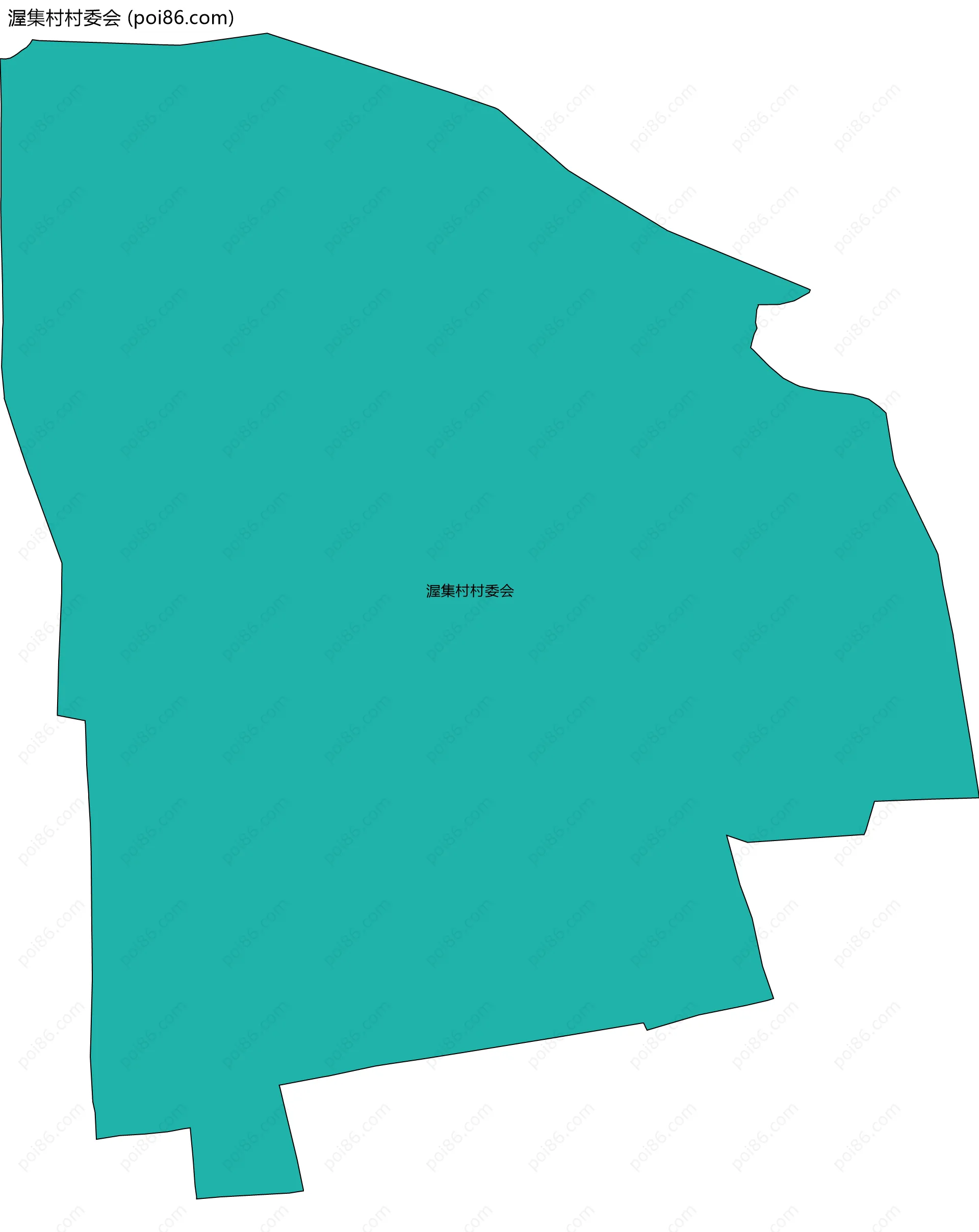 渥集村村委会边界地图