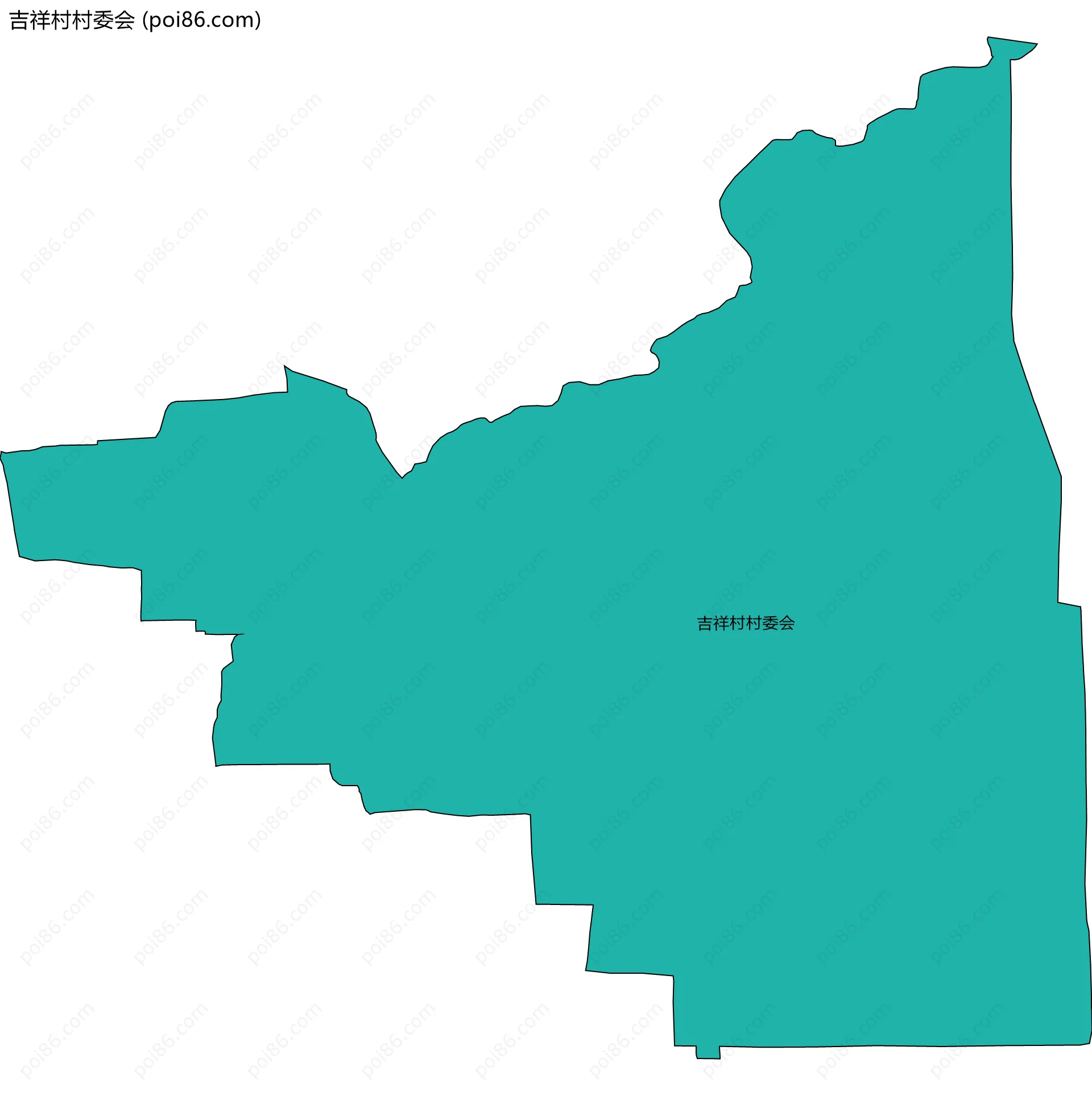 吉祥村村委会边界地图