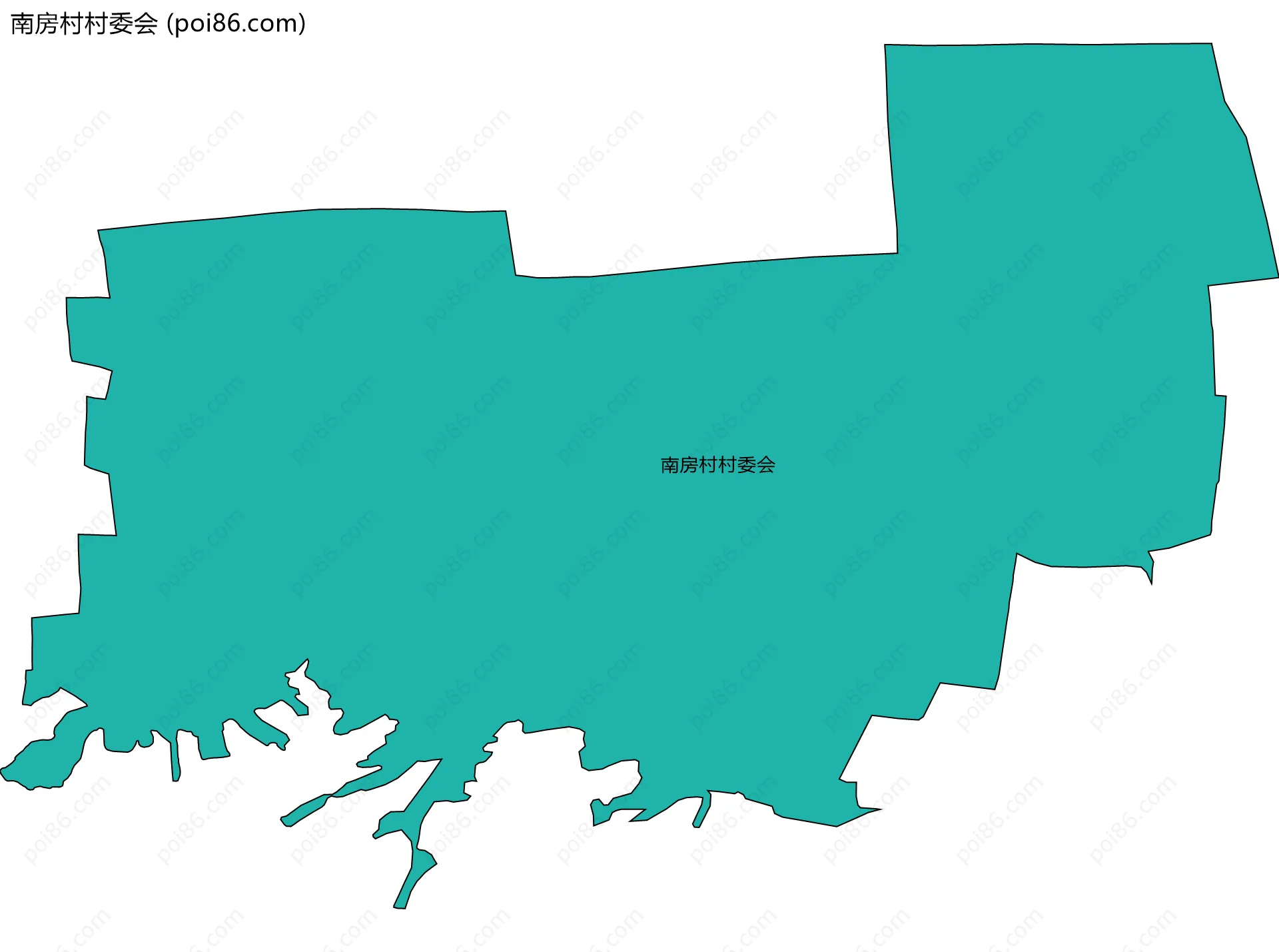 南房村村委会边界地图