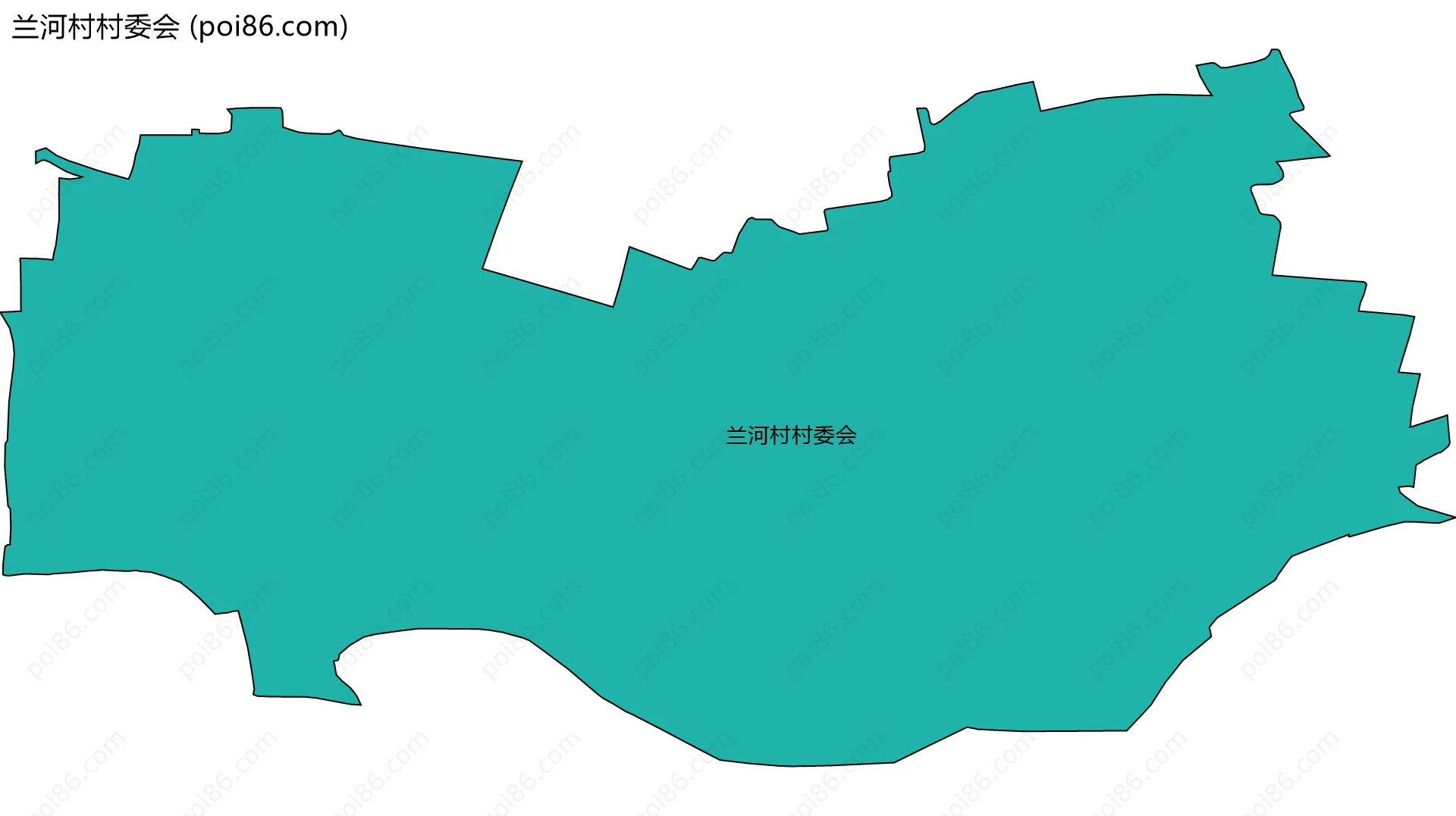 兰河村村委会边界地图