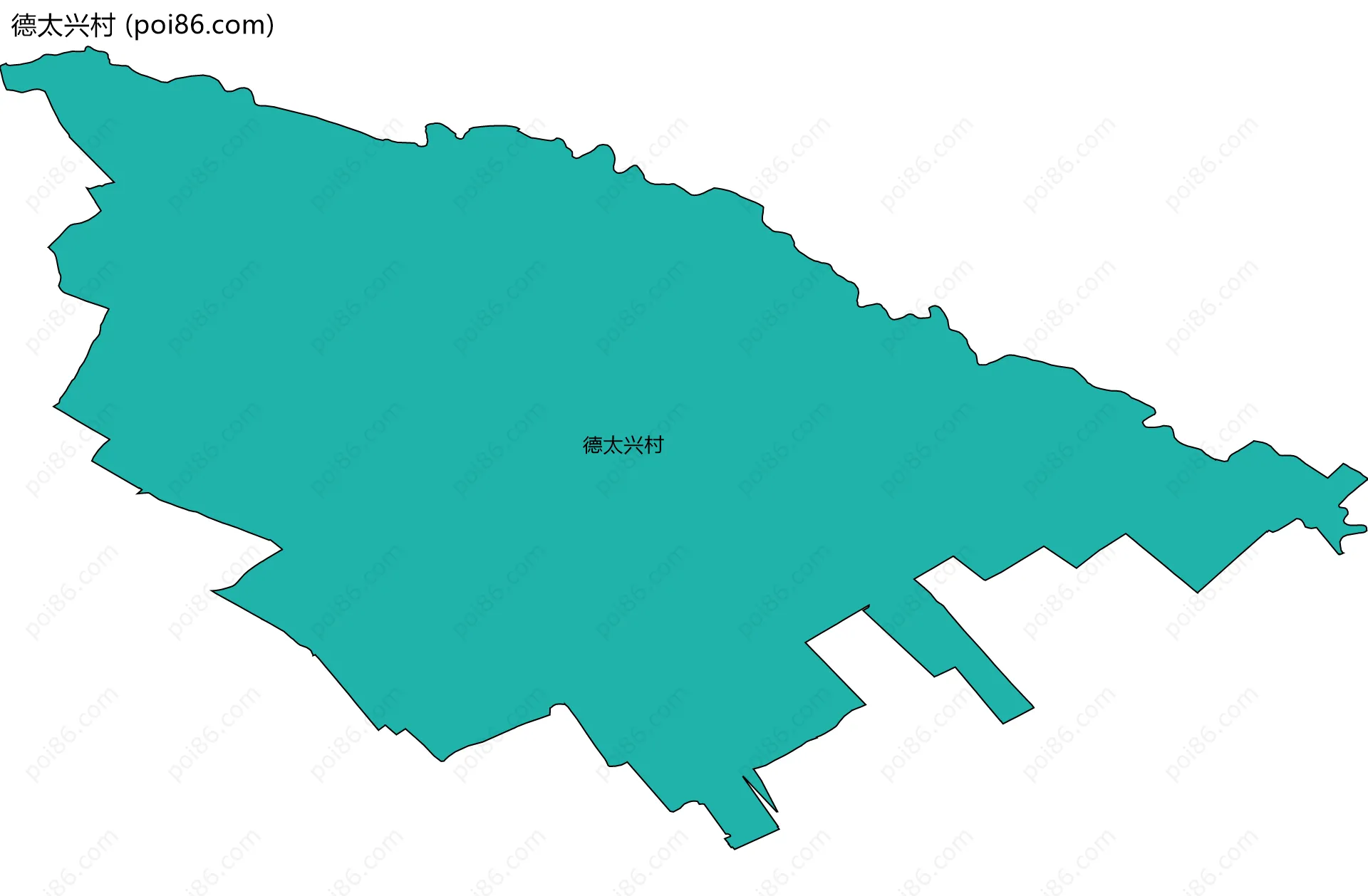 德太兴村边界地图