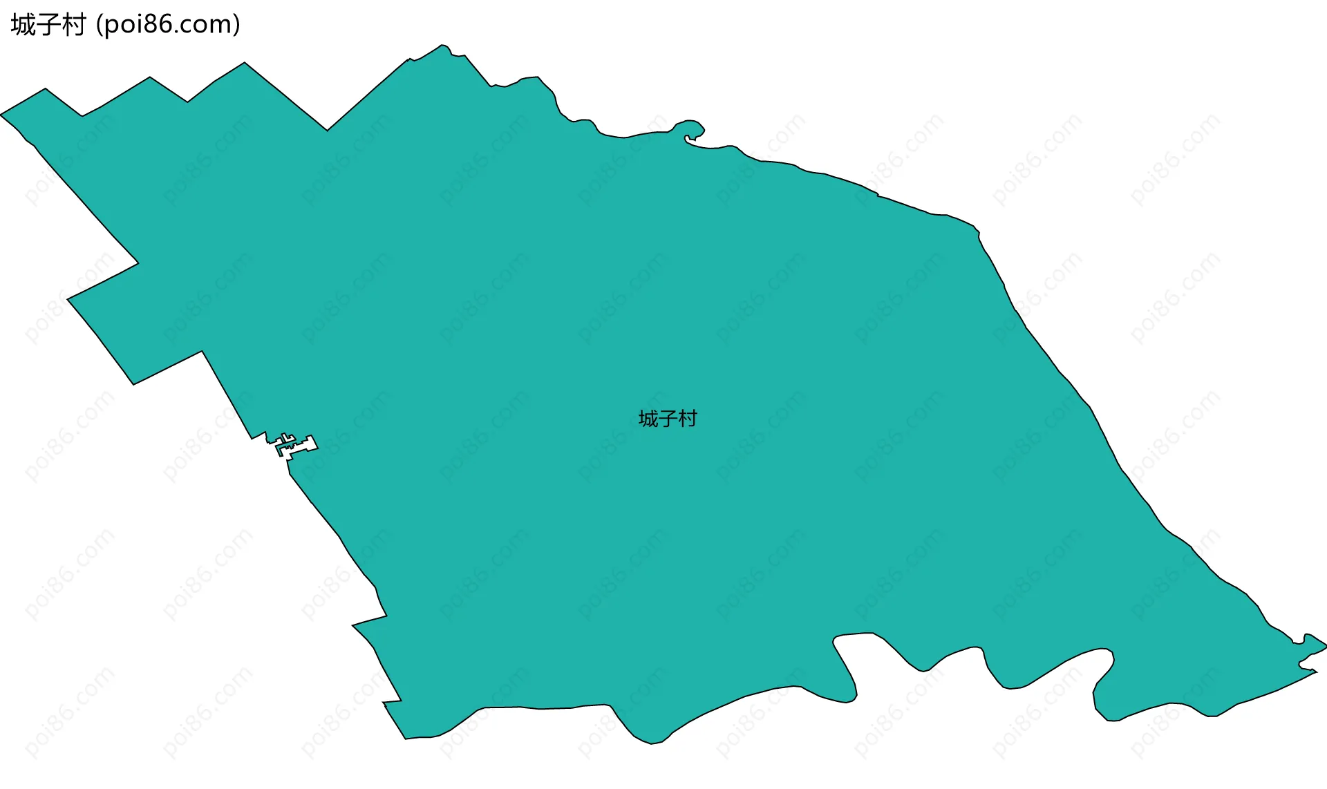 城子村边界地图