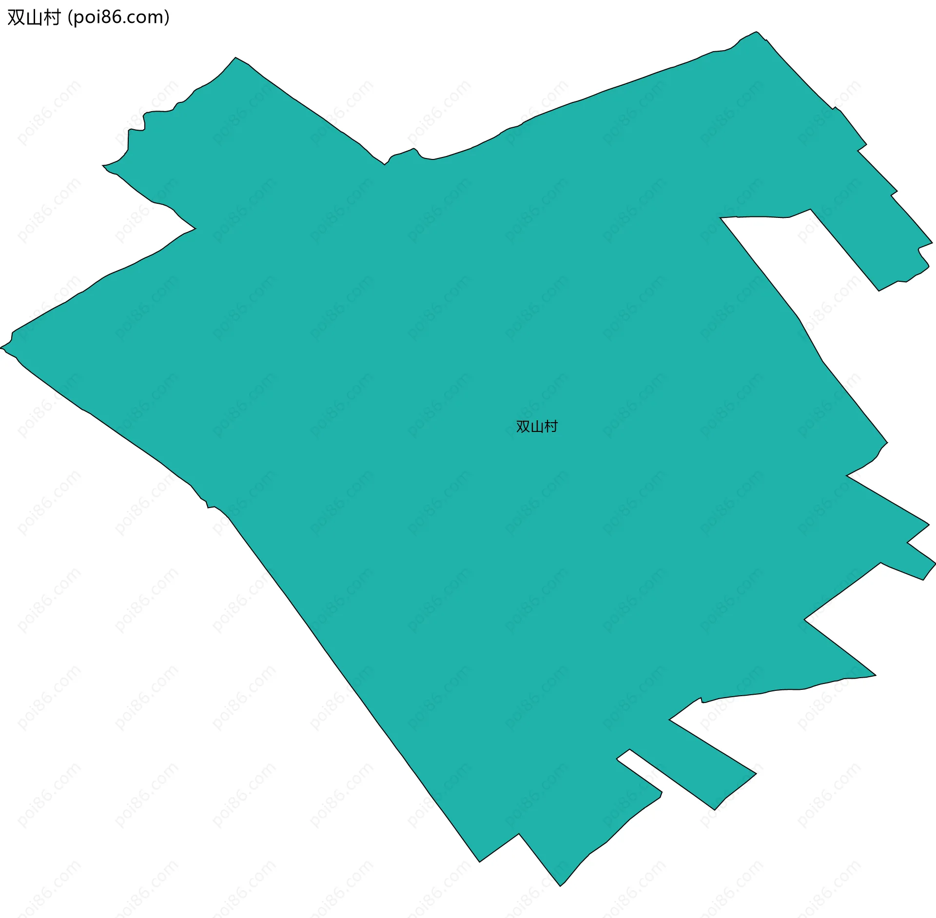 双山村边界地图