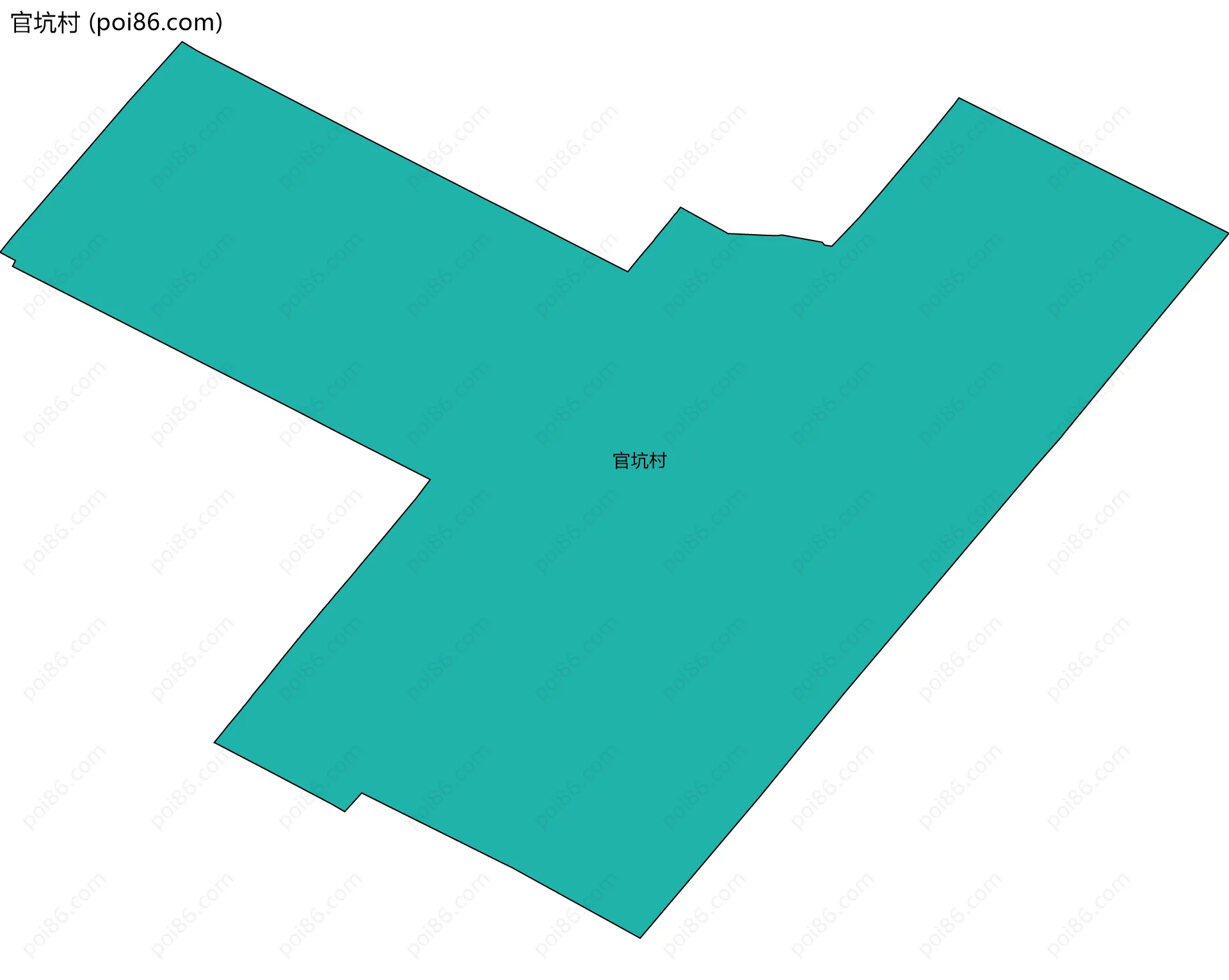 官坑村边界地图