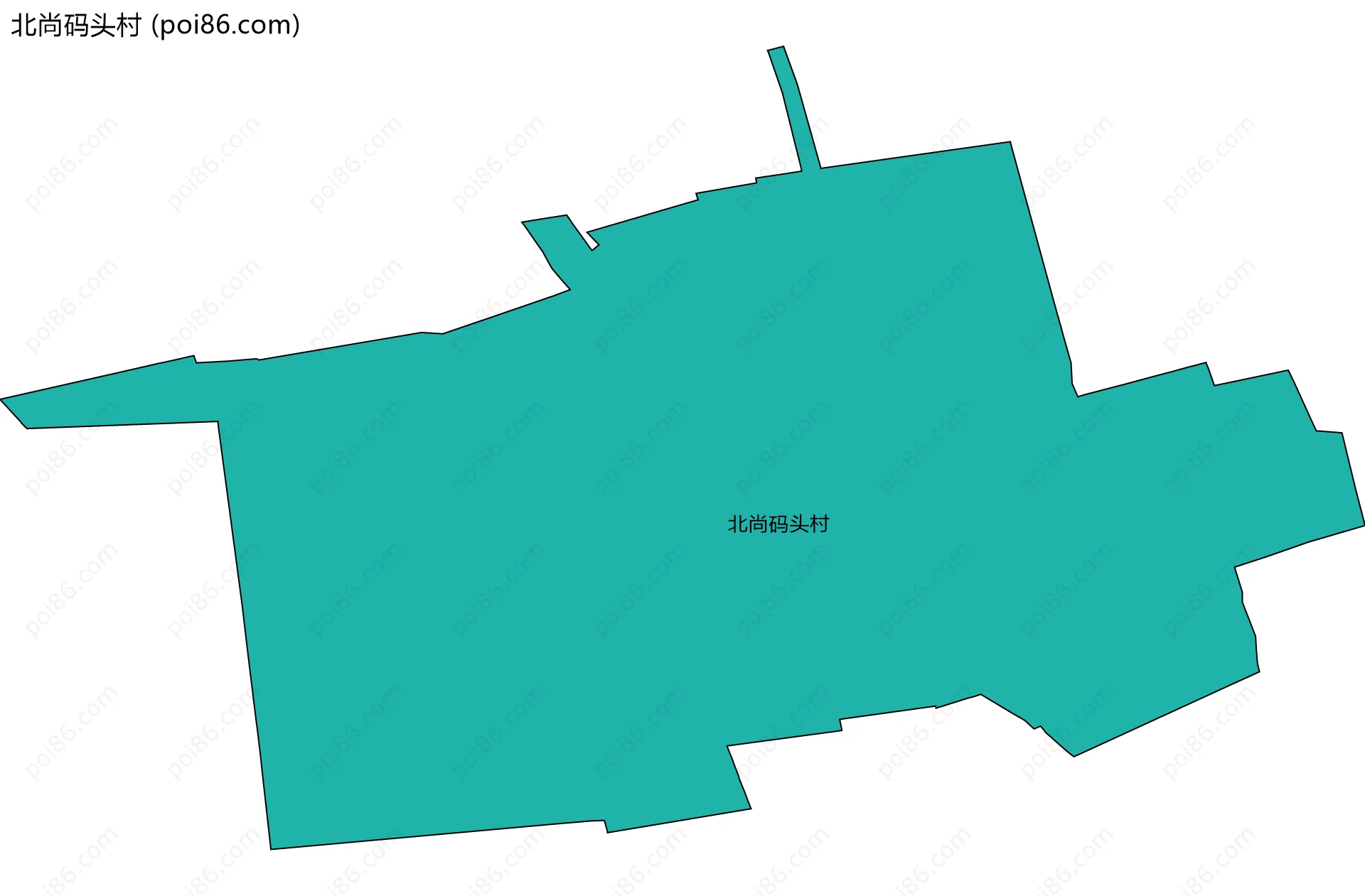 北尚码头村边界地图