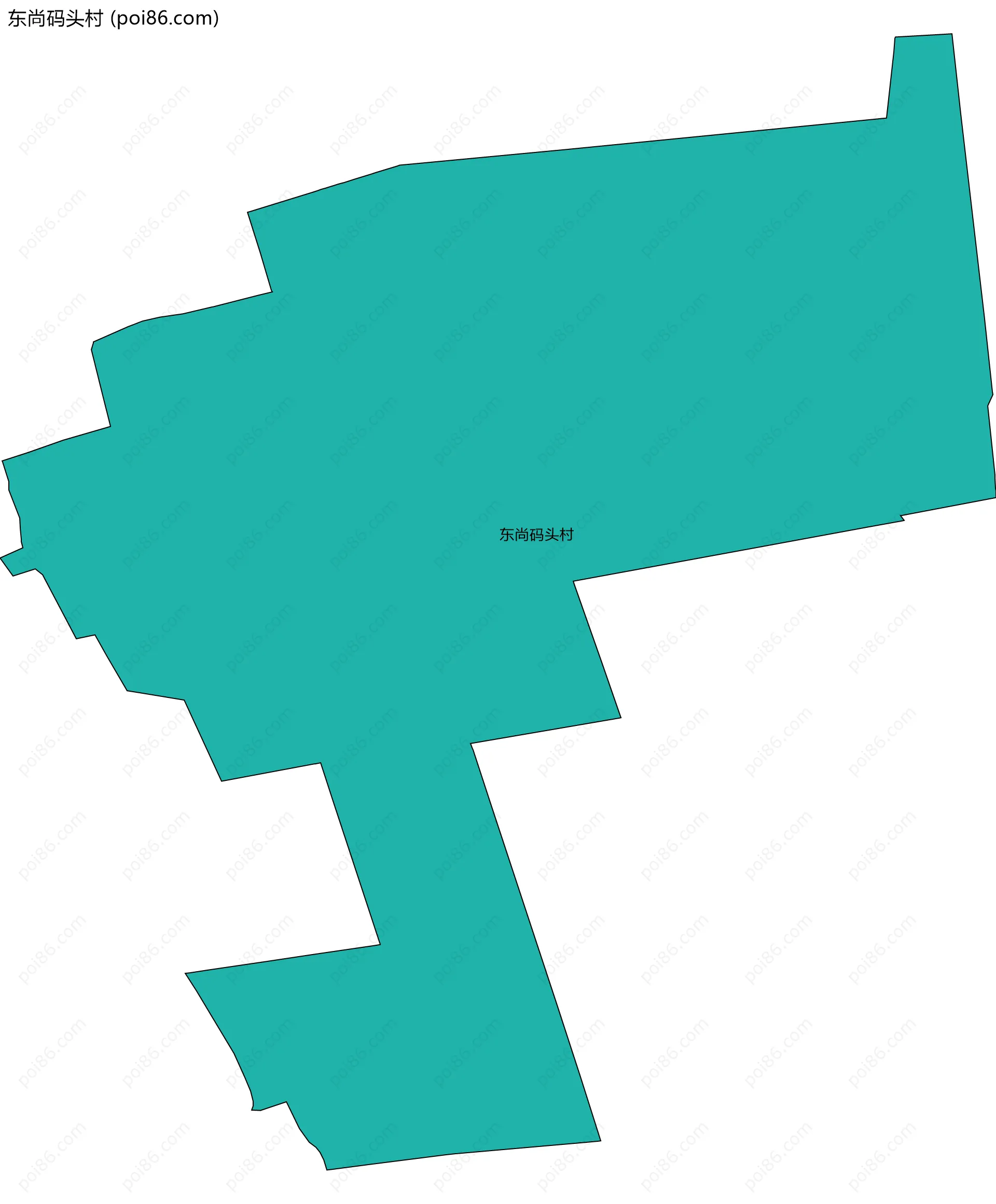 东尚码头村边界地图