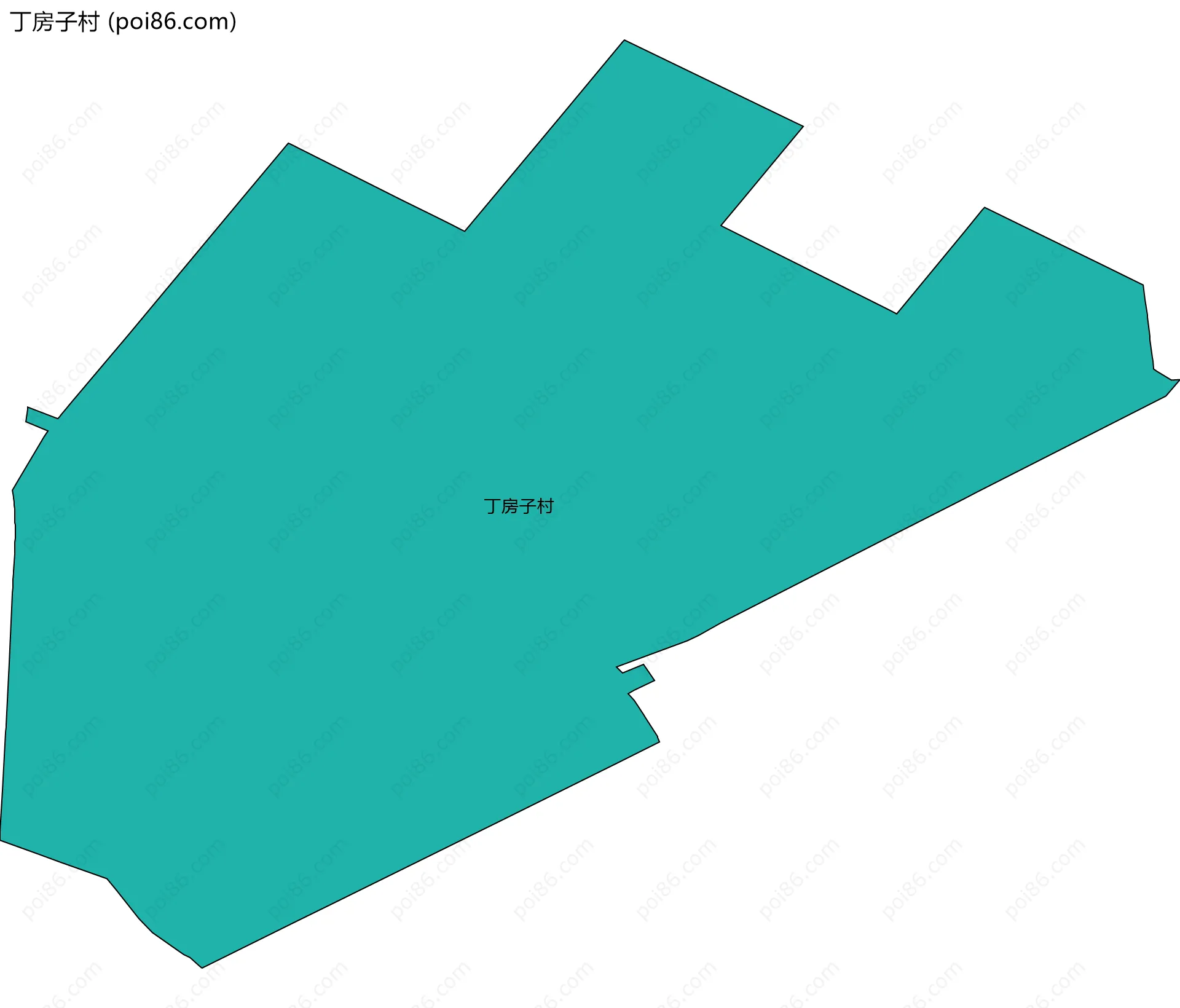 丁房子村边界地图