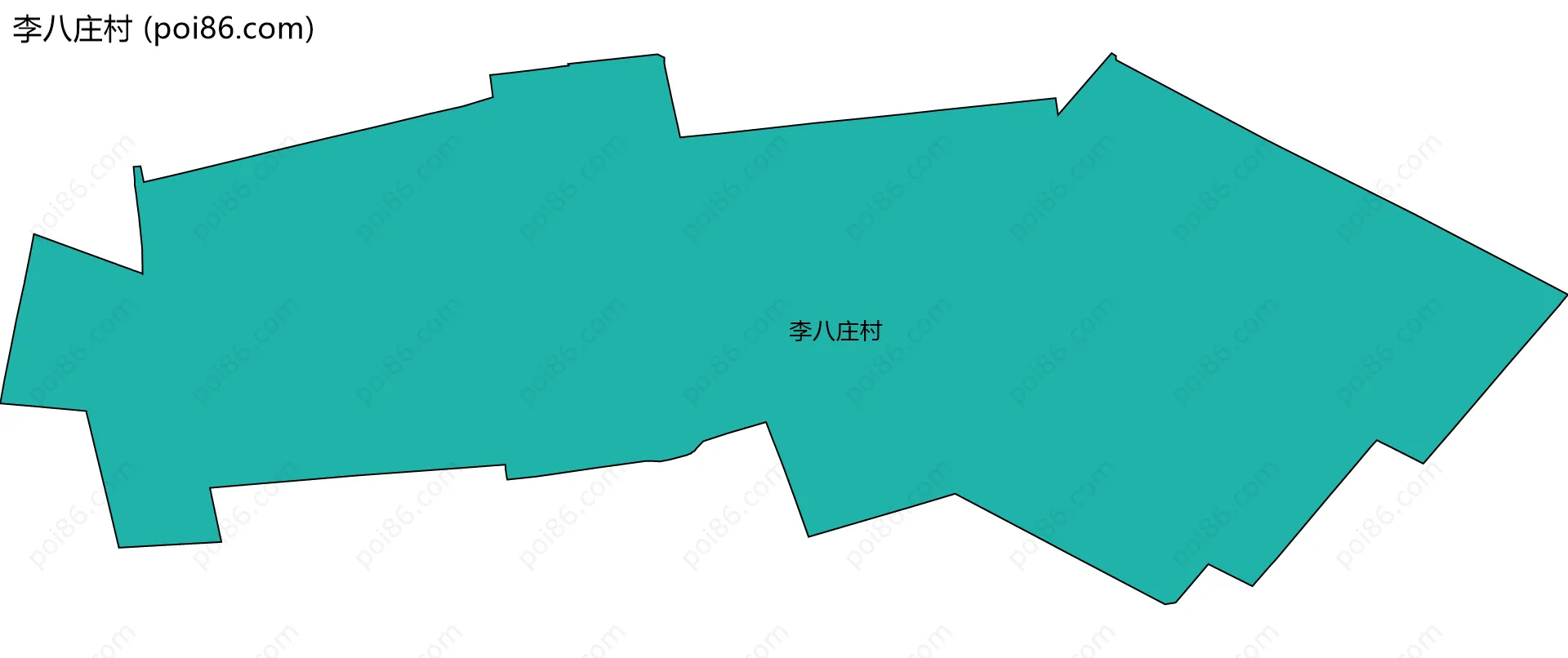 李八庄村边界地图