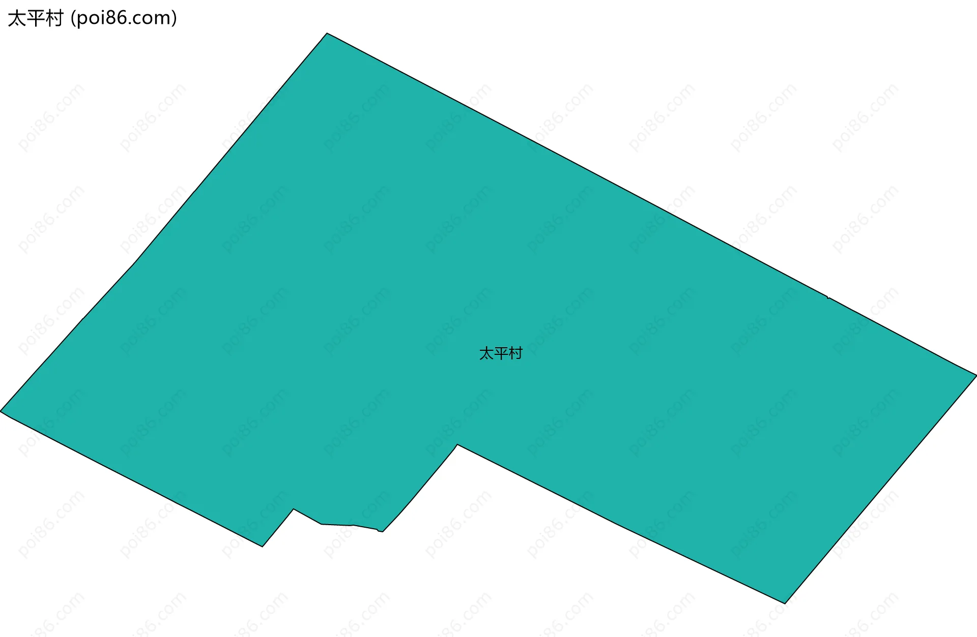 太平村边界地图