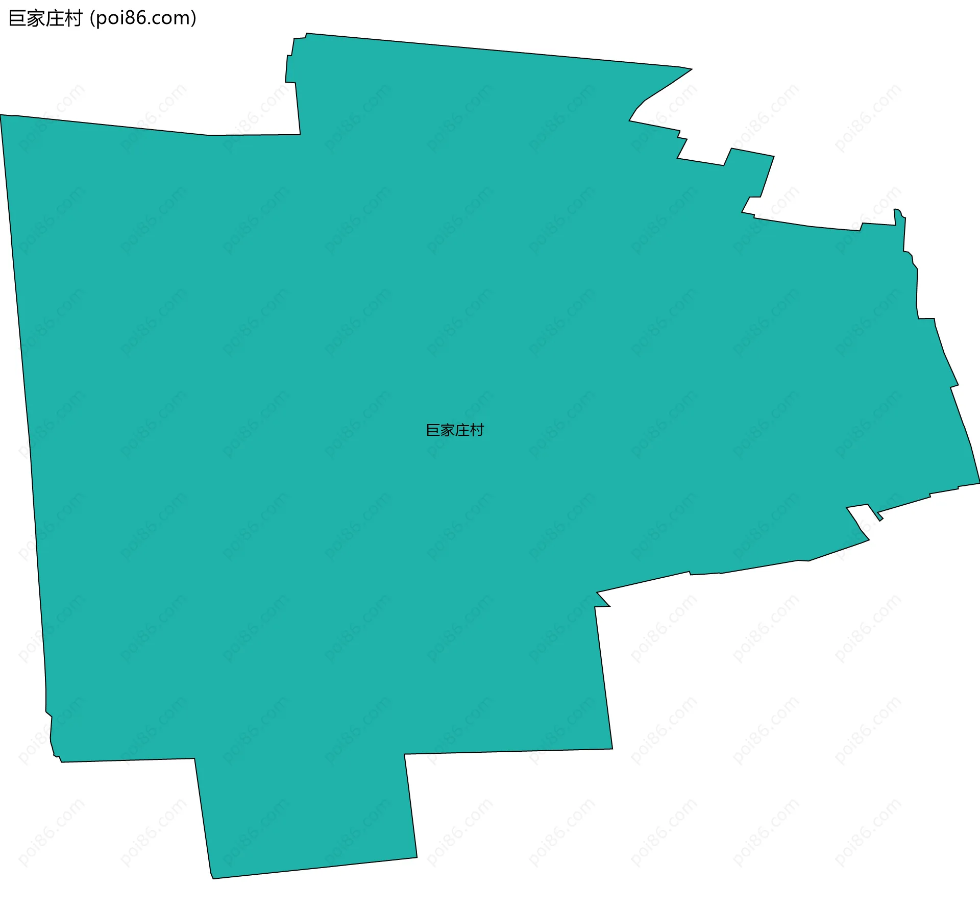 巨家庄村边界地图