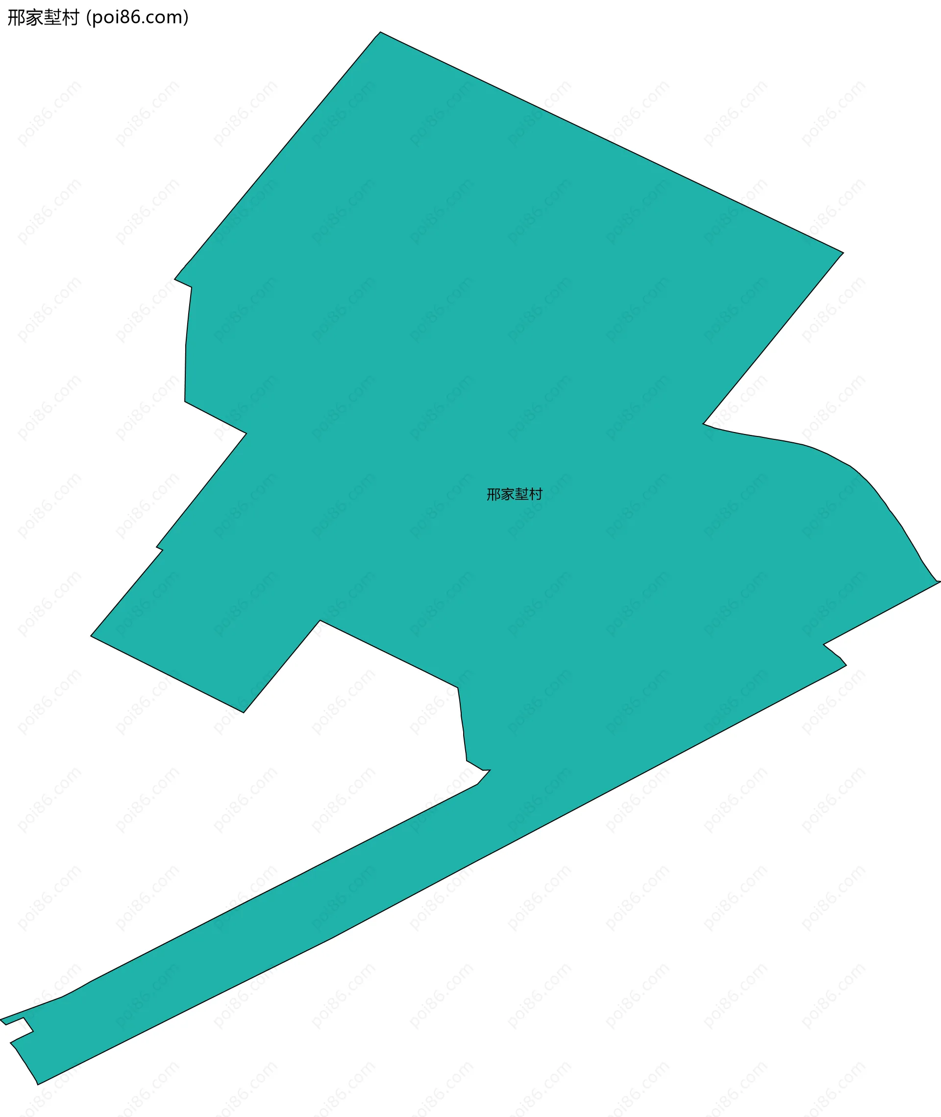 邢家堼村边界地图