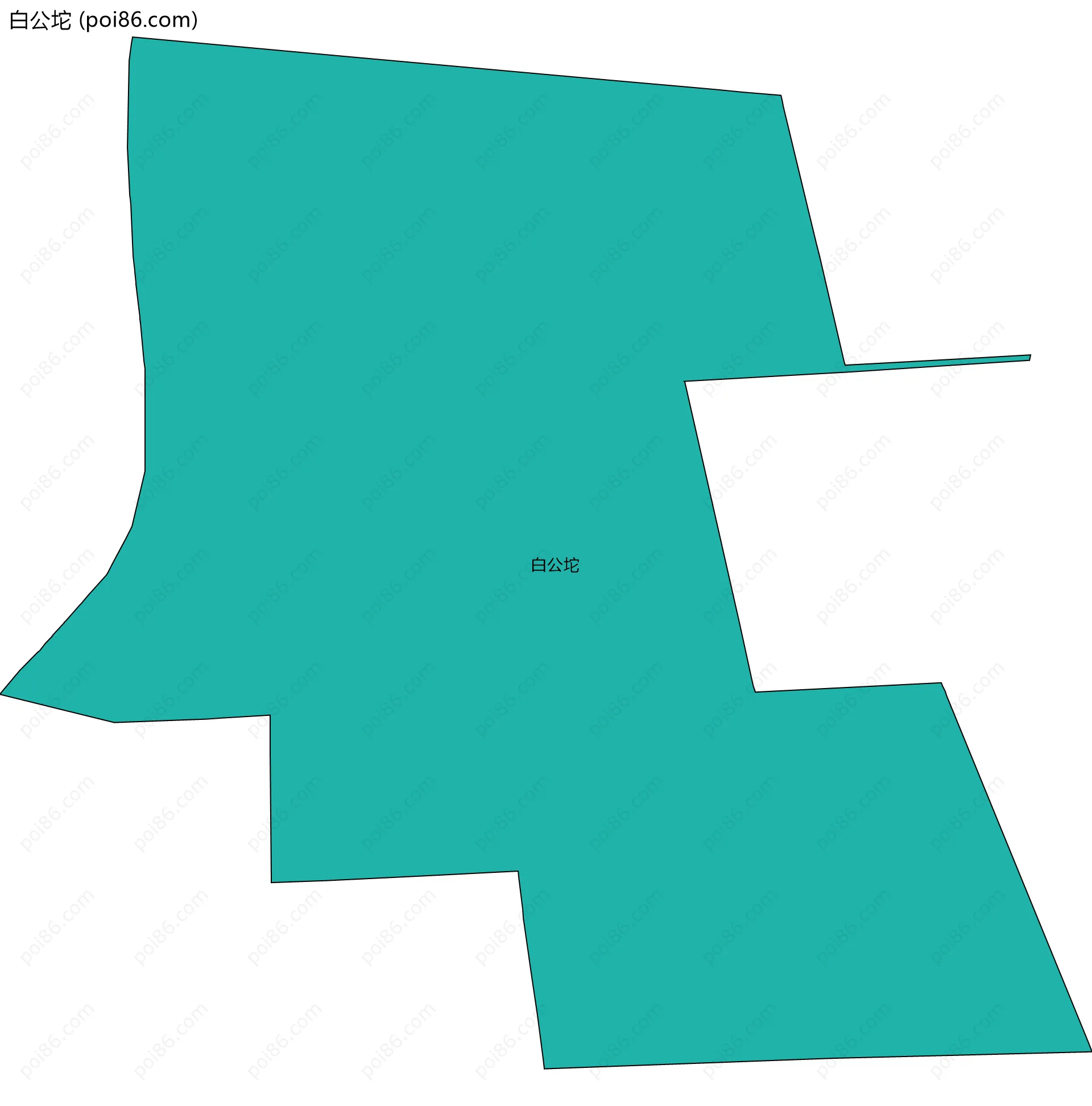 白公坨边界地图