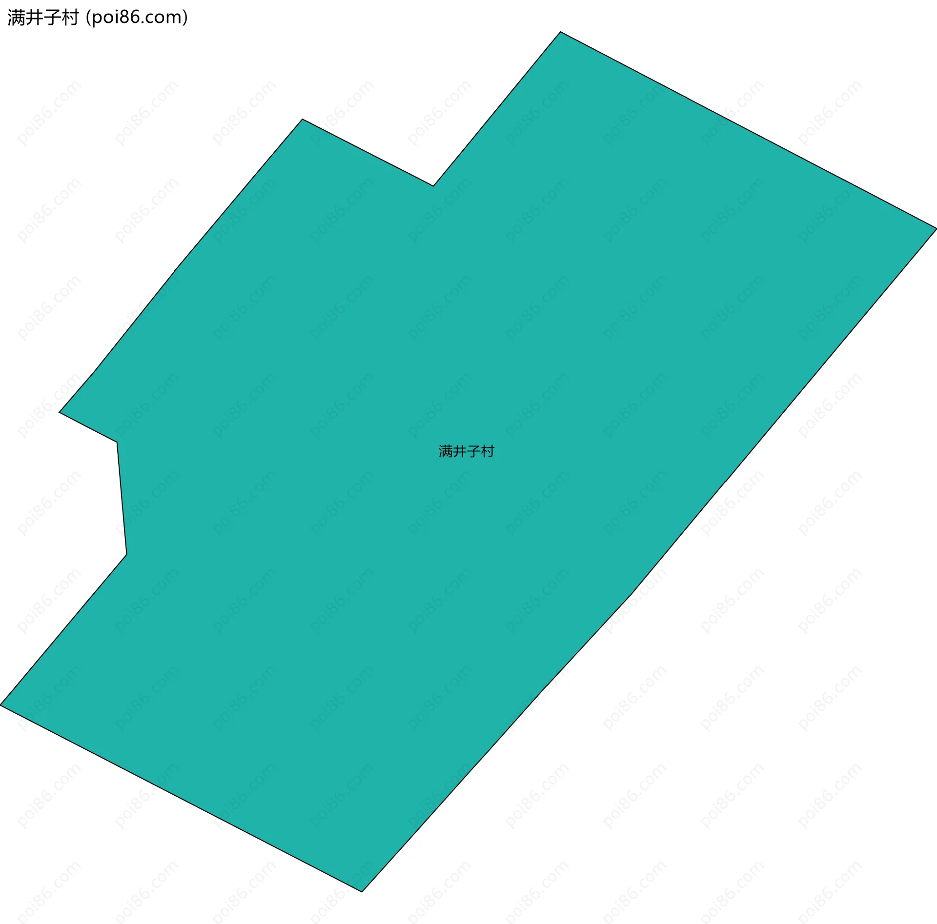 满井子村边界地图