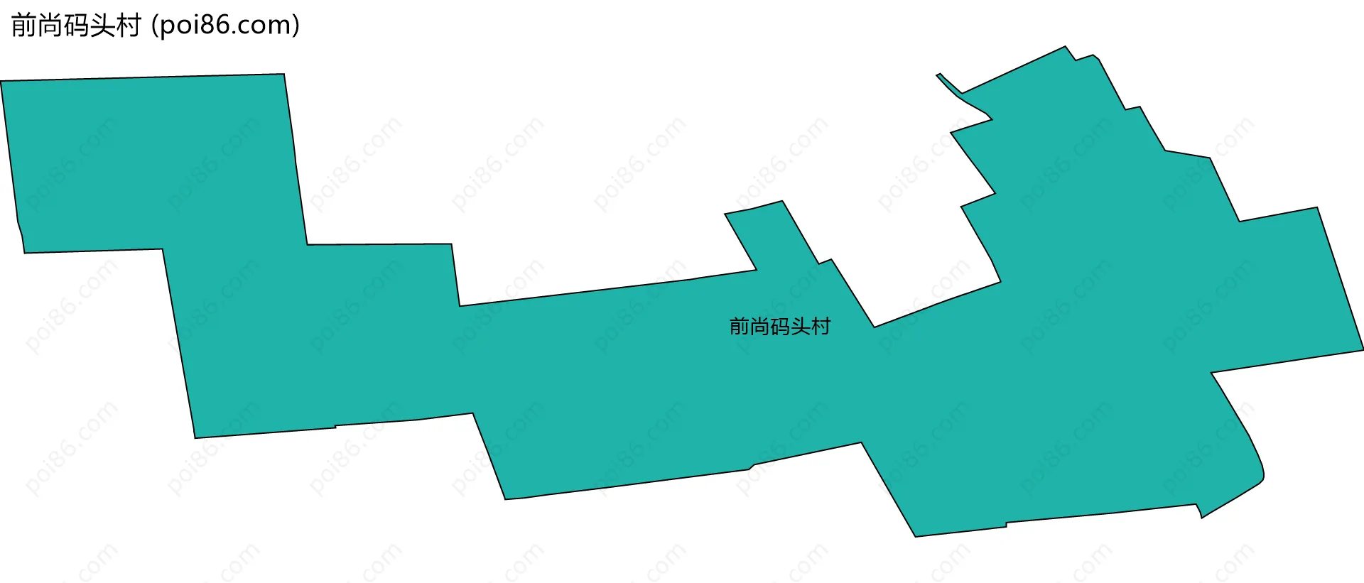 前尚码头村边界地图