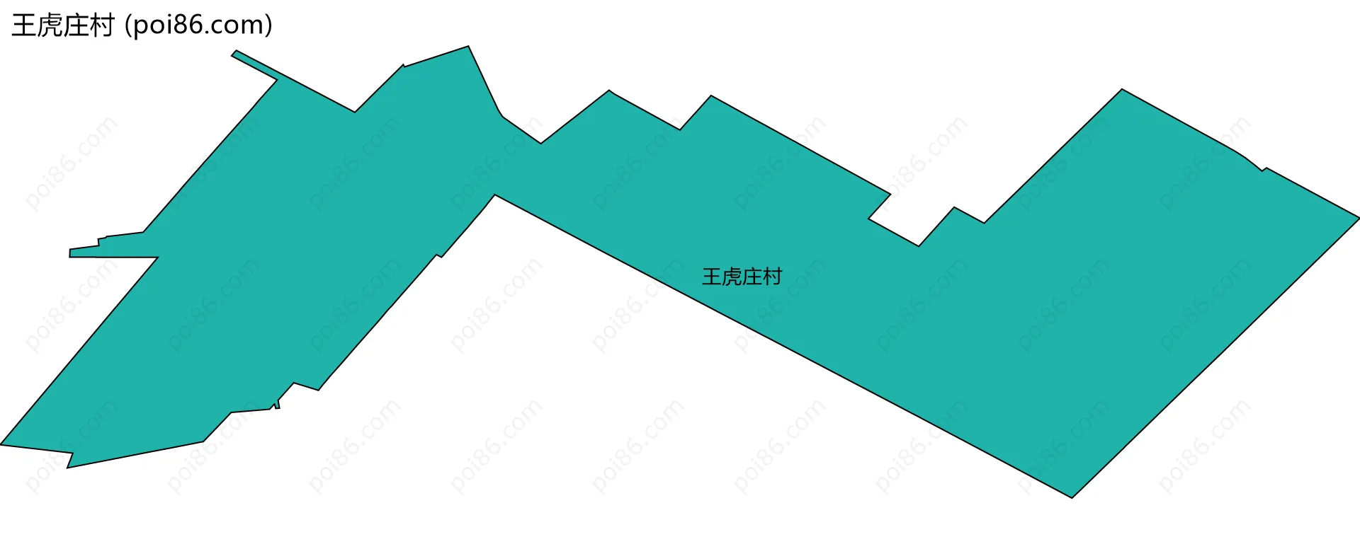 王虎庄村边界地图