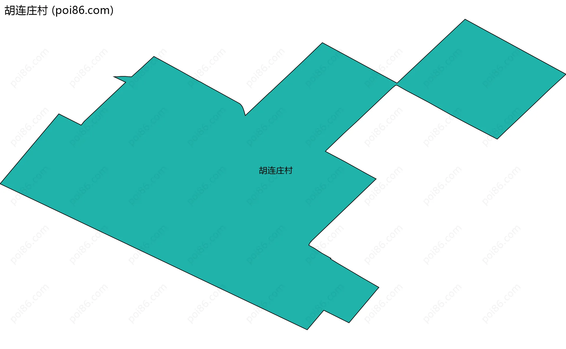 胡连庄村边界地图