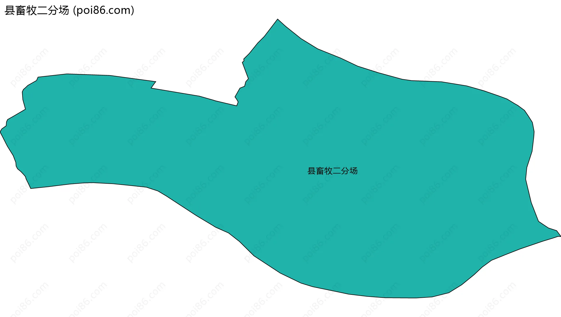 县畜牧二分场边界地图