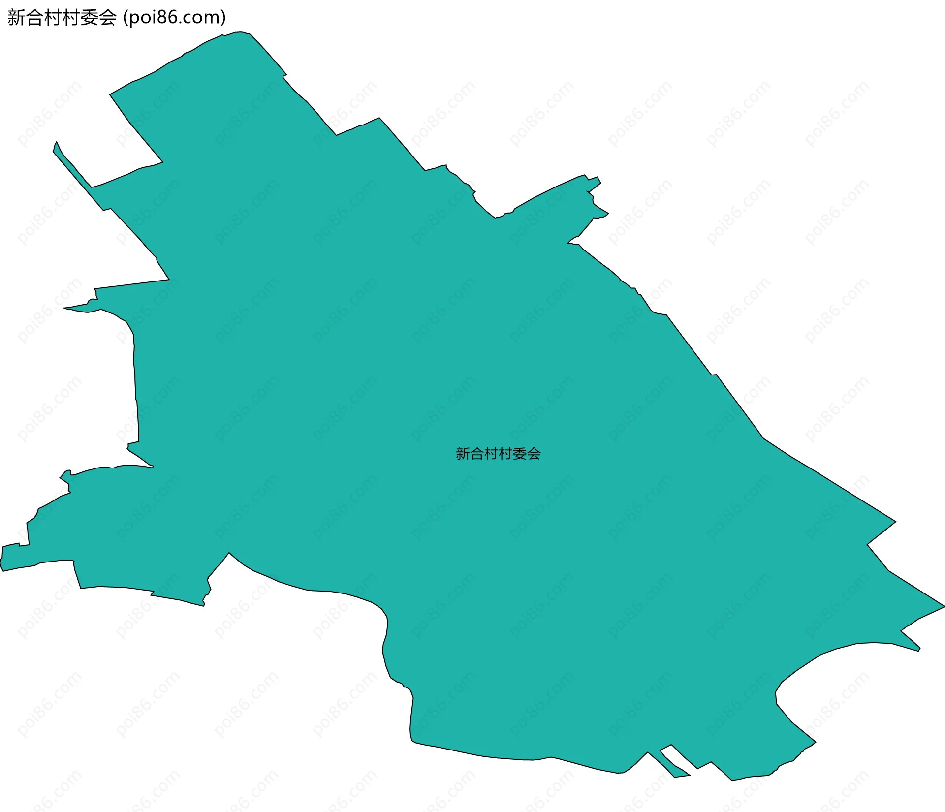 新合村村委会边界地图