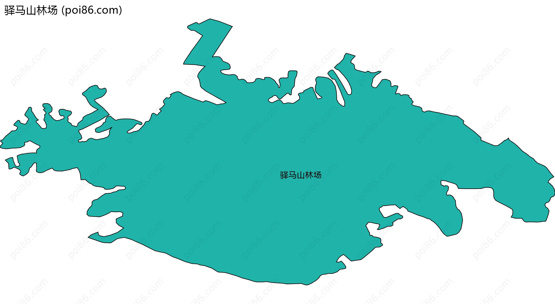 驿马山林场边界地图