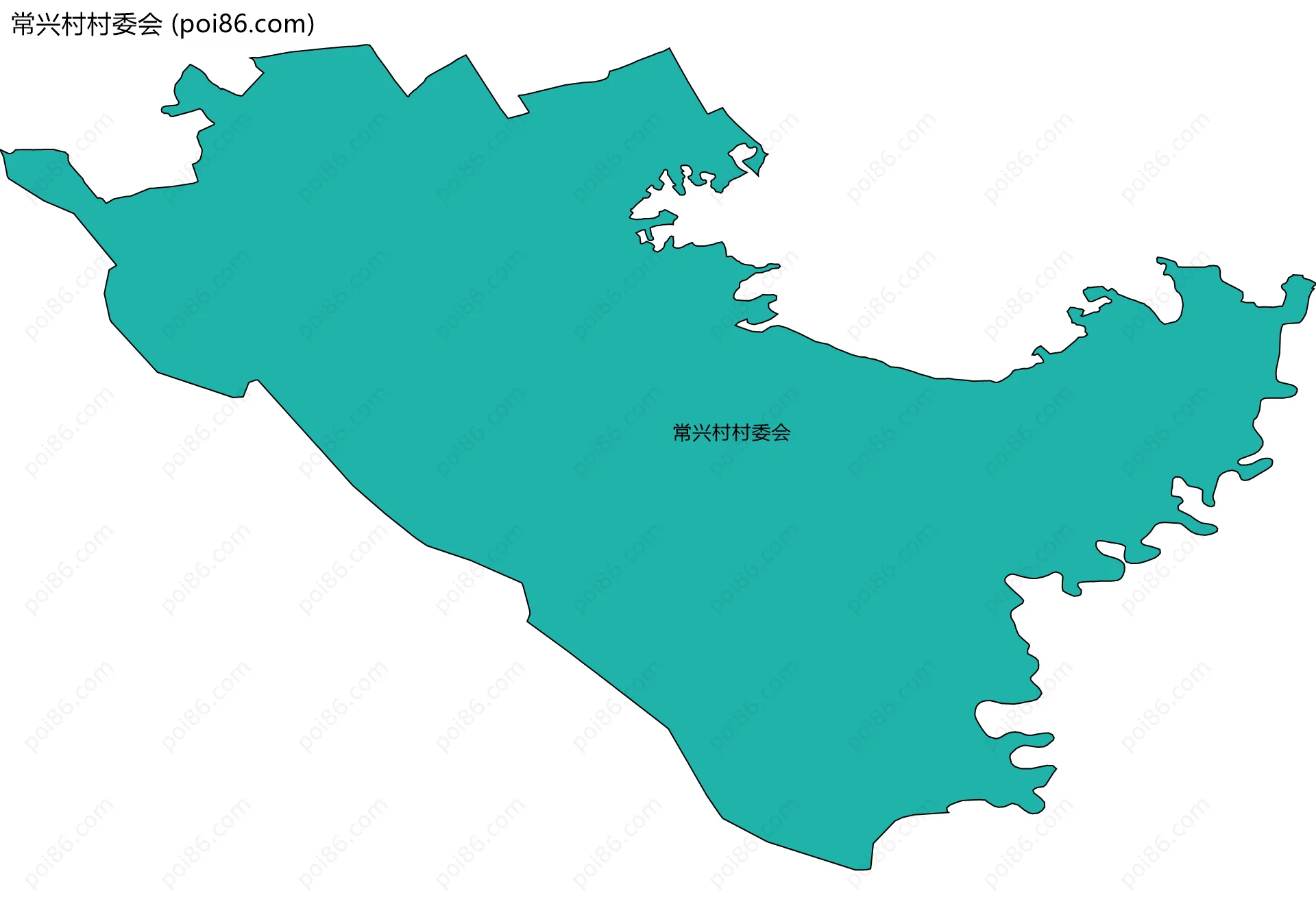 常兴村村委会边界地图