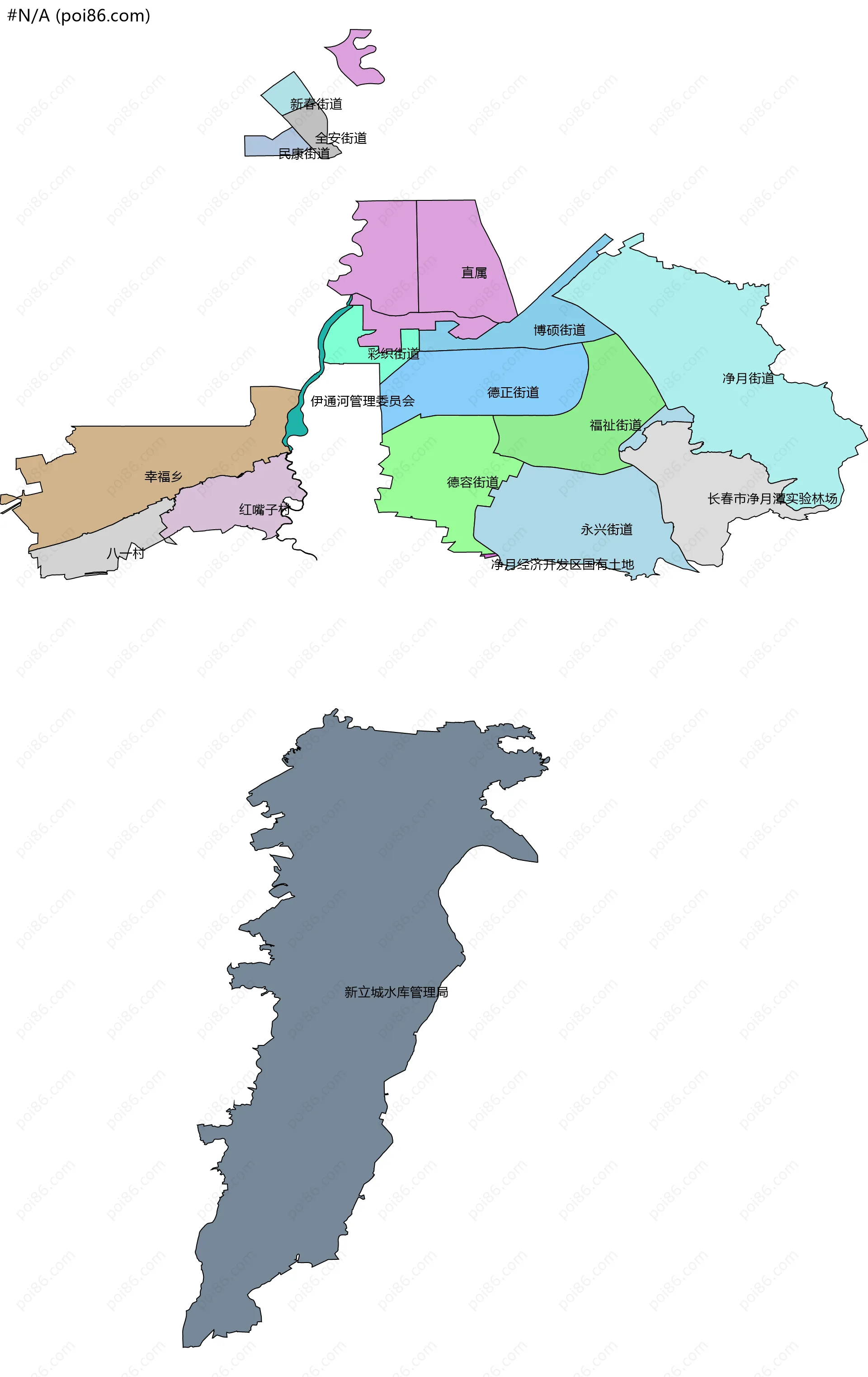 #N/A边界地图(五级行政区划)