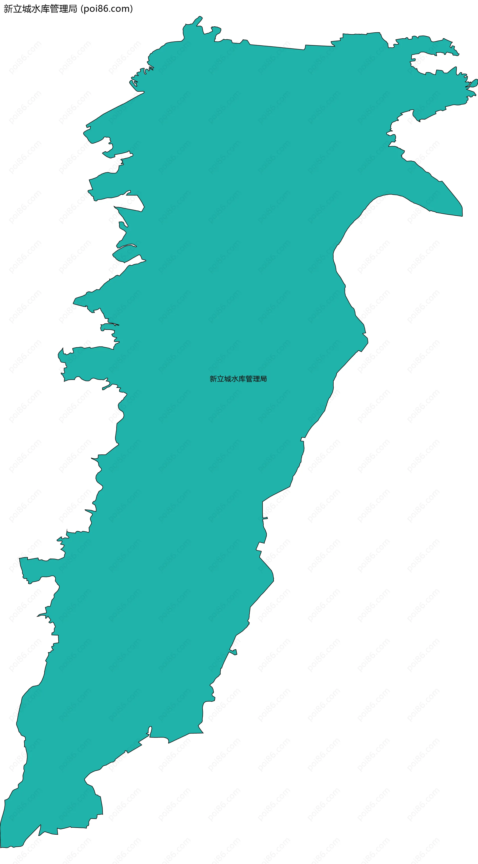 新立城水库管理局边界地图