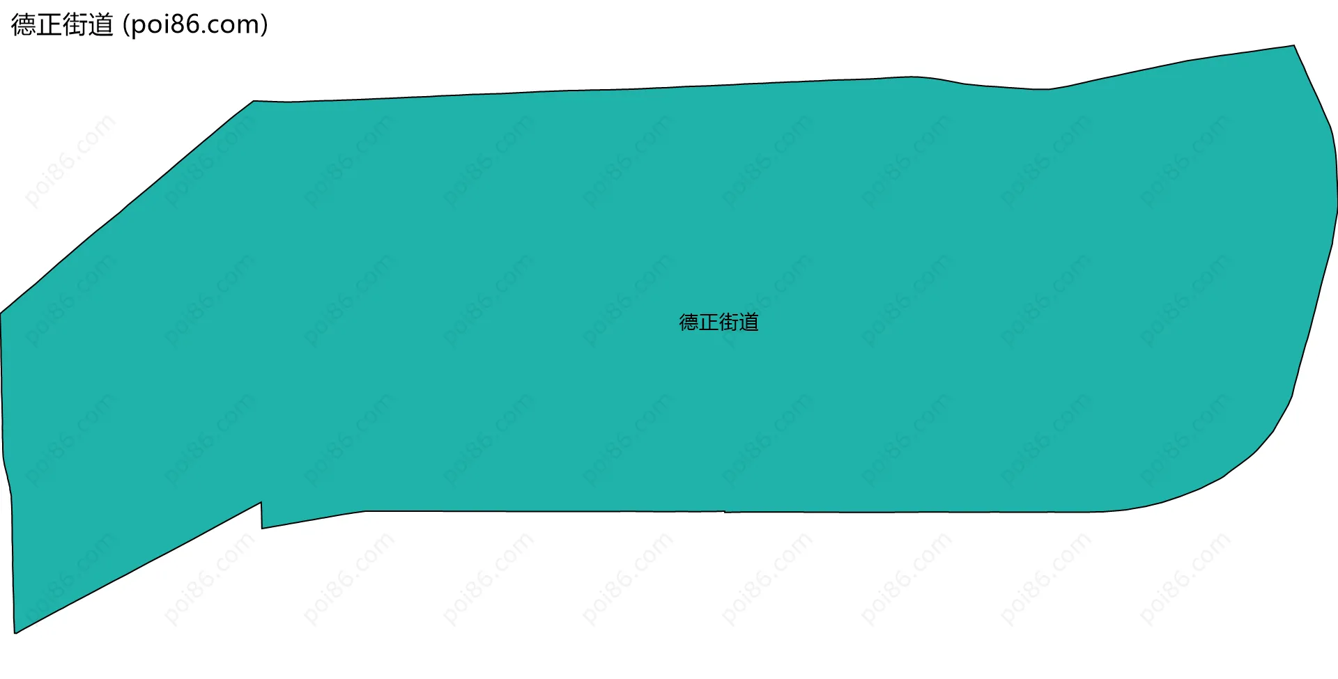 德正街道边界地图