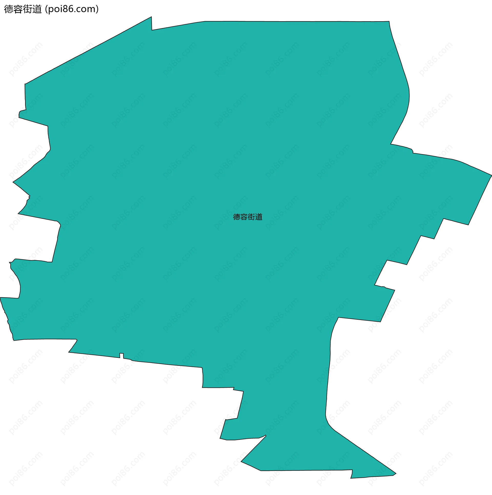 德容街道边界地图