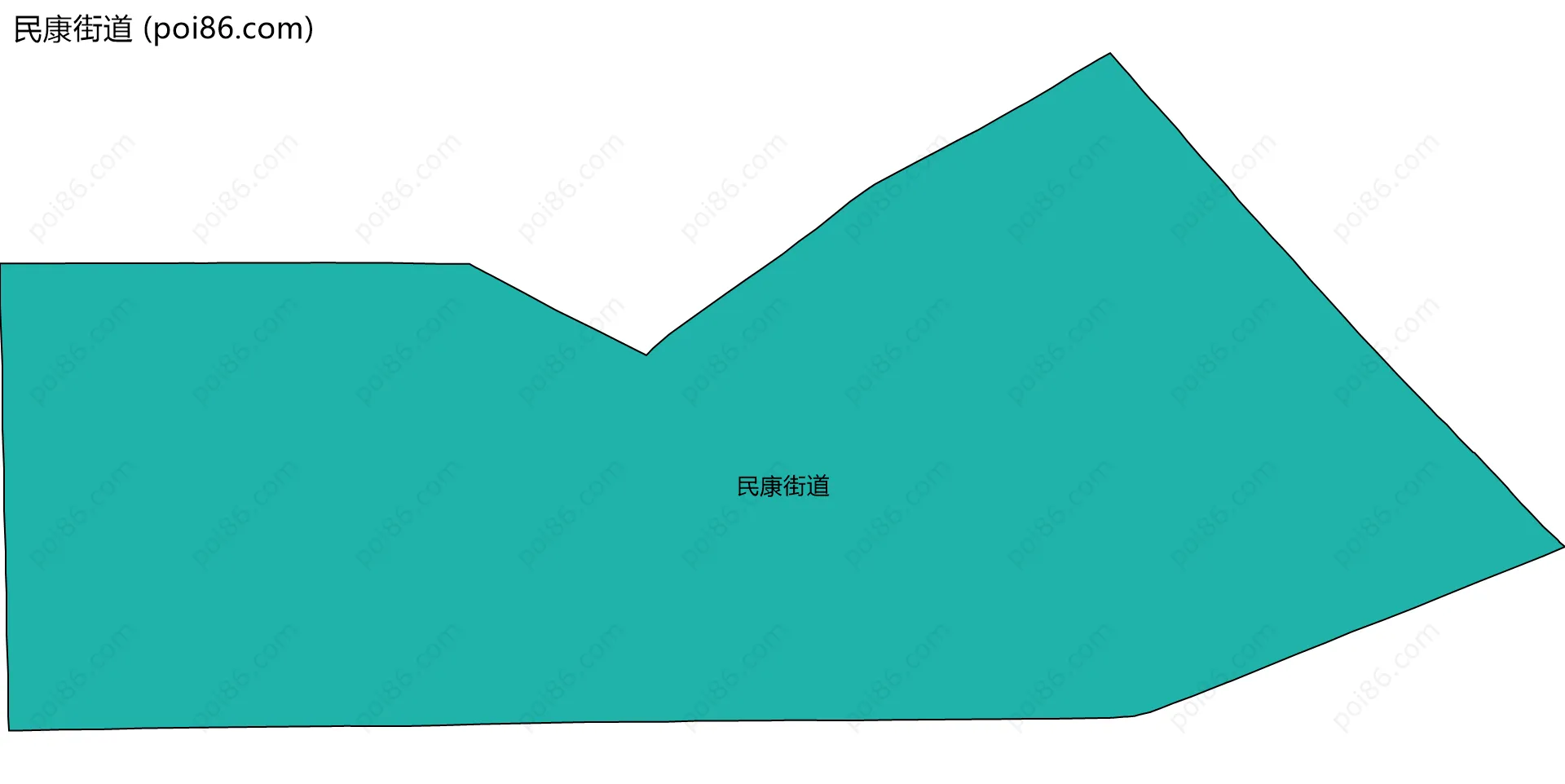 民康街道边界地图