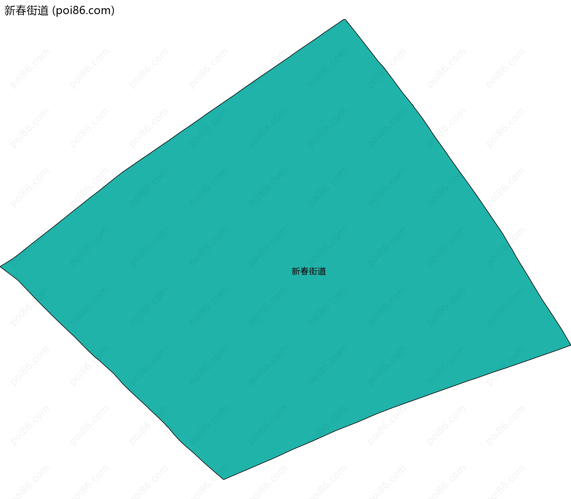 新春街道边界地图