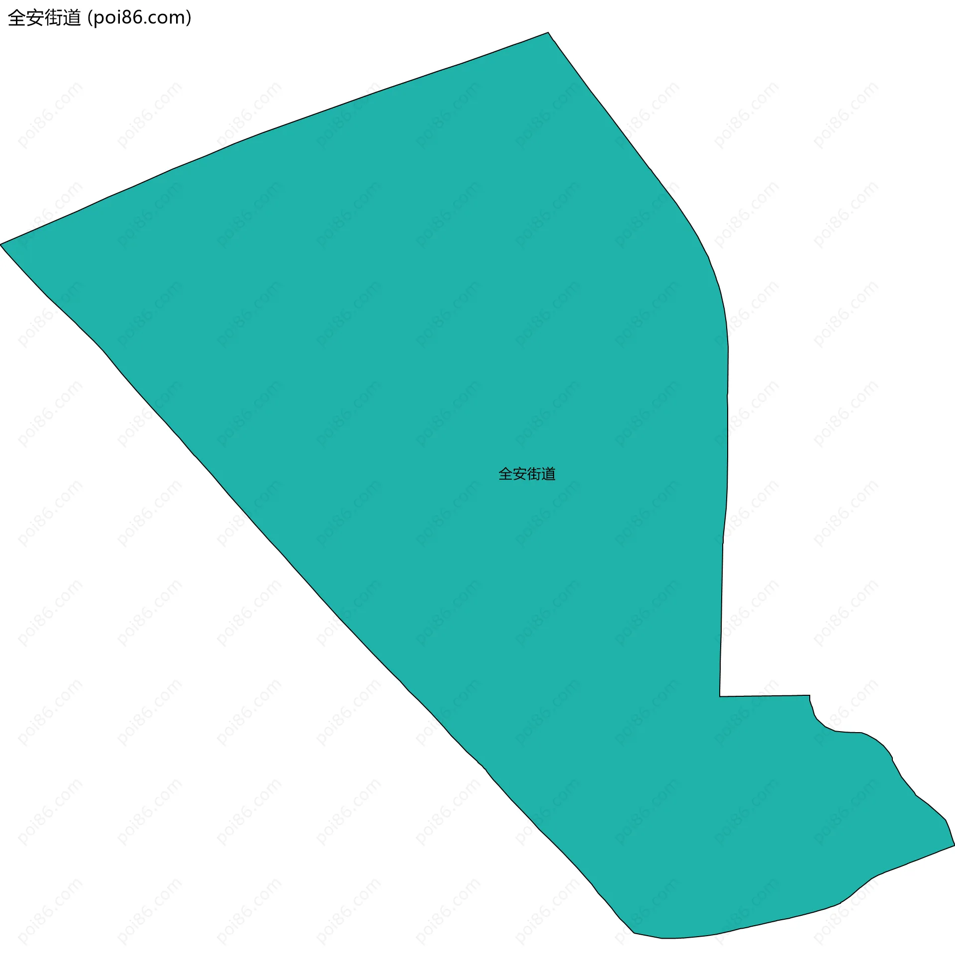 全安街道边界地图