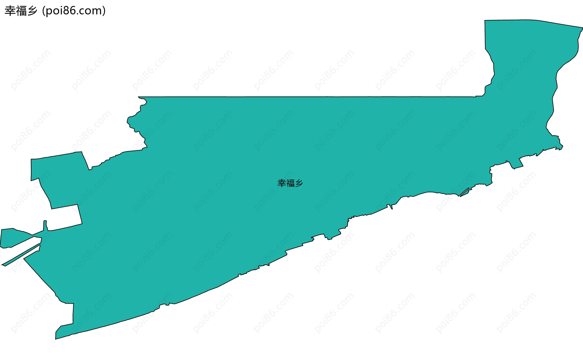 幸福乡边界地图