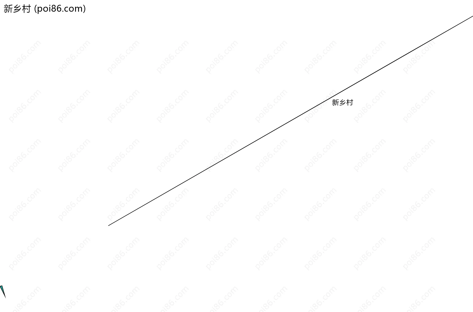 新乡村边界地图