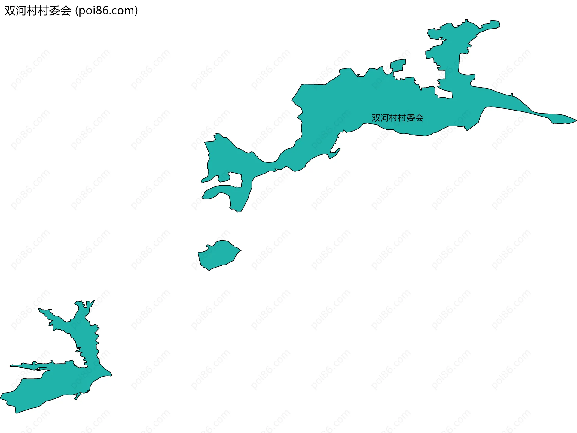 双河村村委会边界地图