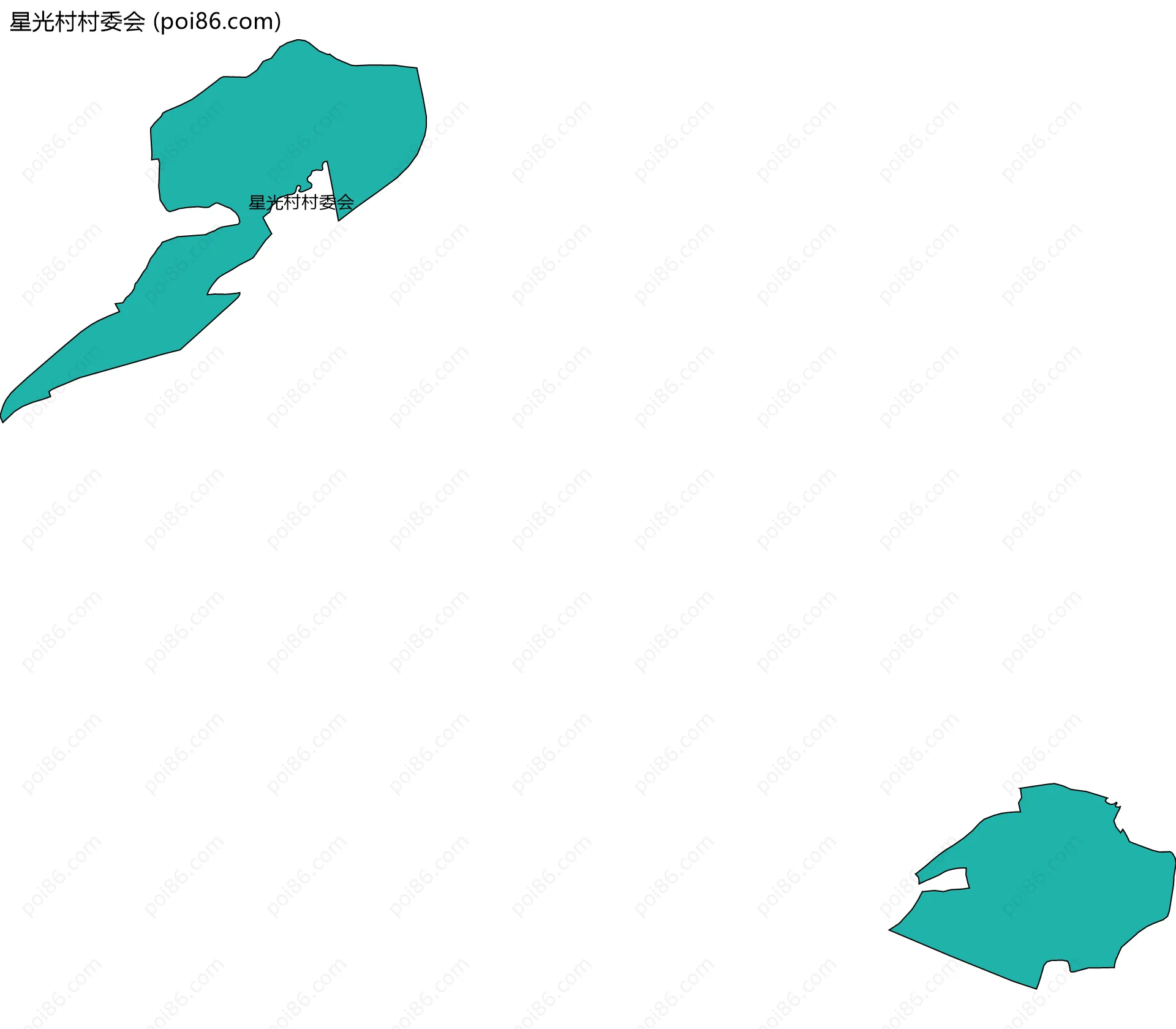 星光村村委会边界地图