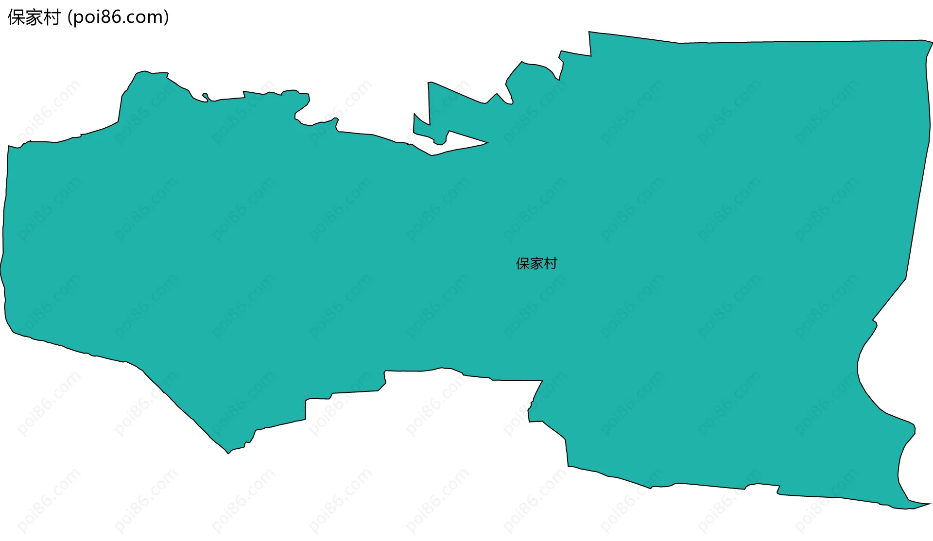 保家村边界地图