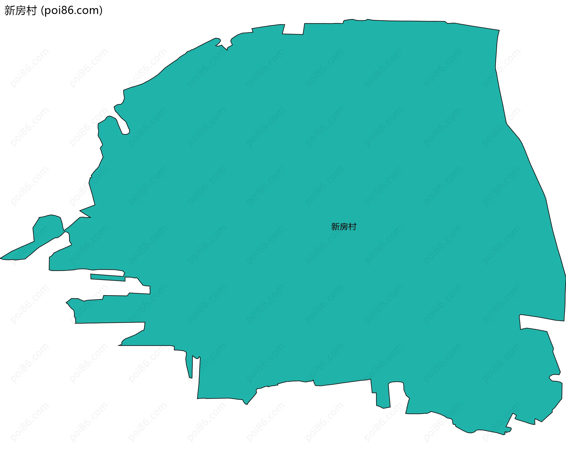 新房村边界地图