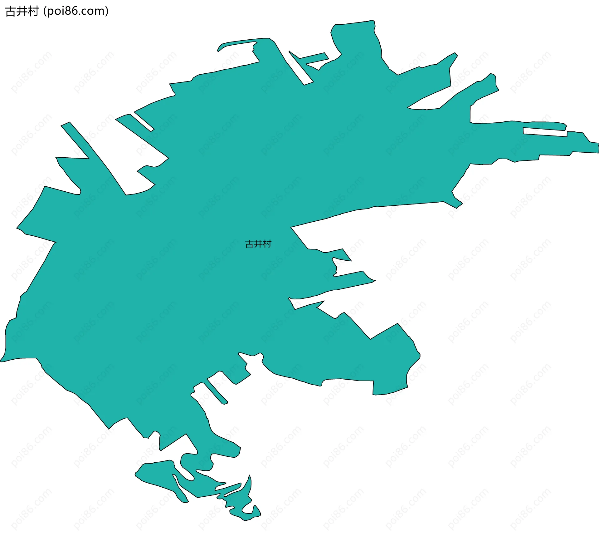 古井村边界地图