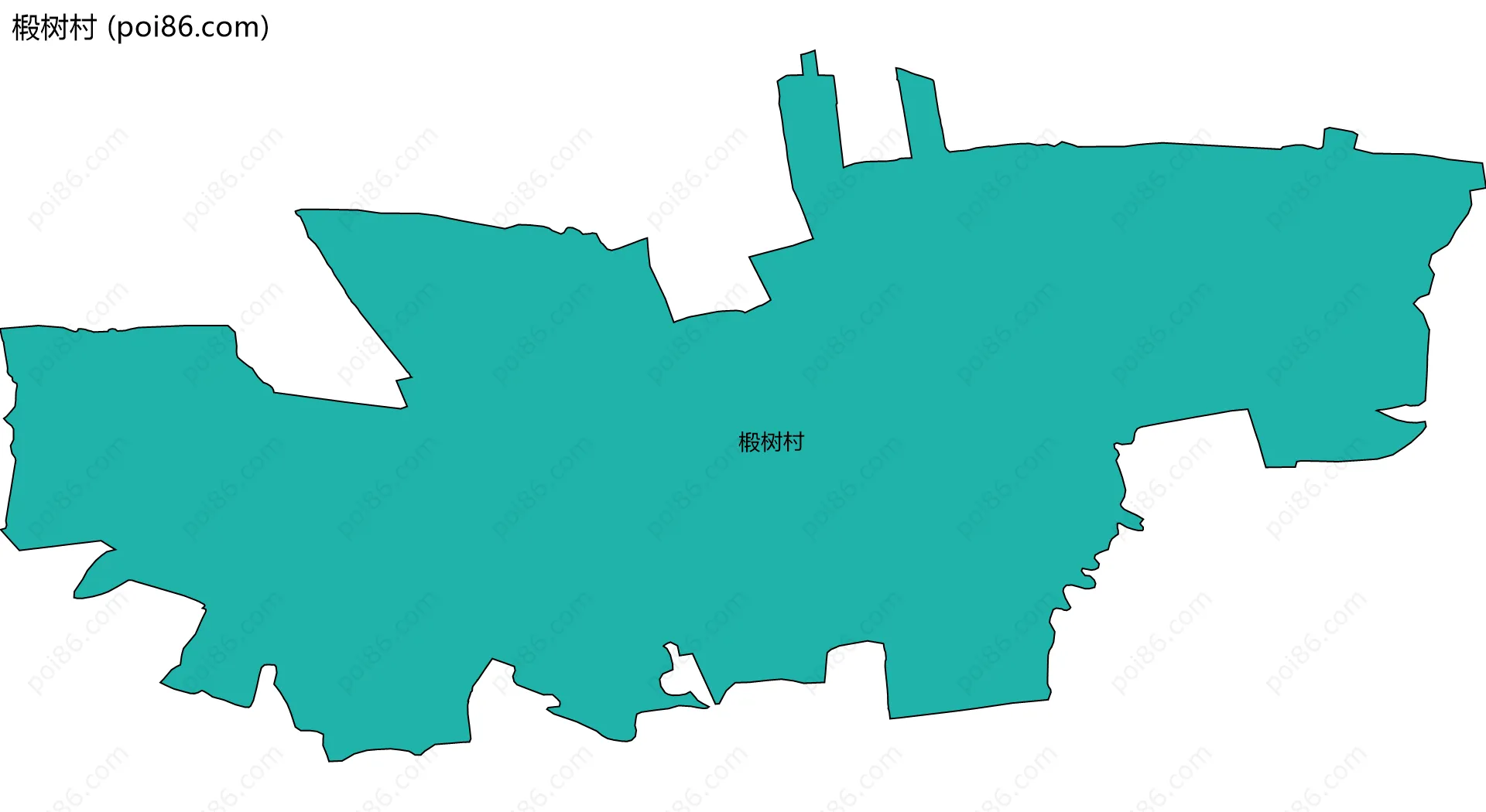 椴树村边界地图