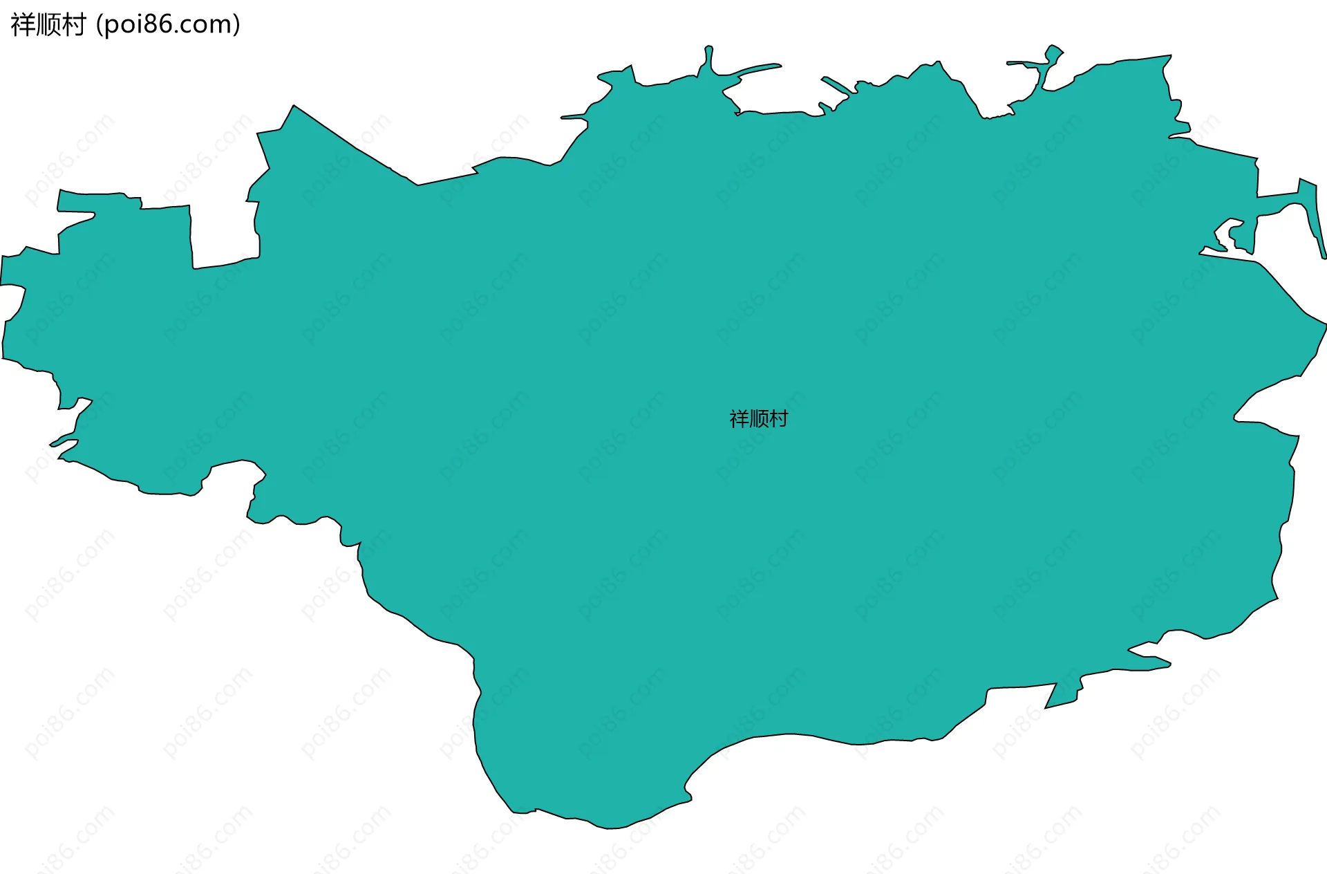 祥顺村边界地图